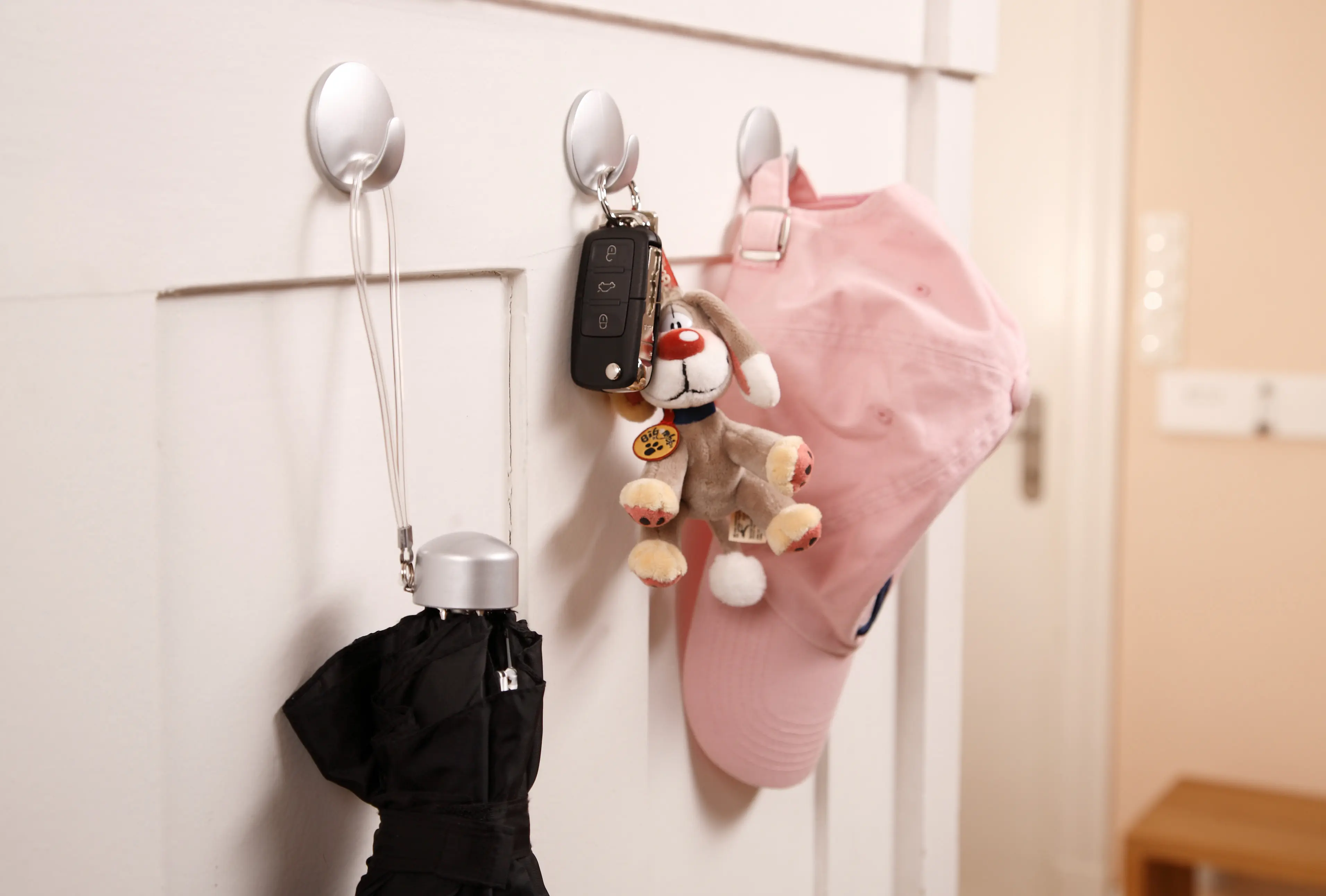 tesa Haken Powerstrip Small rund, chrom