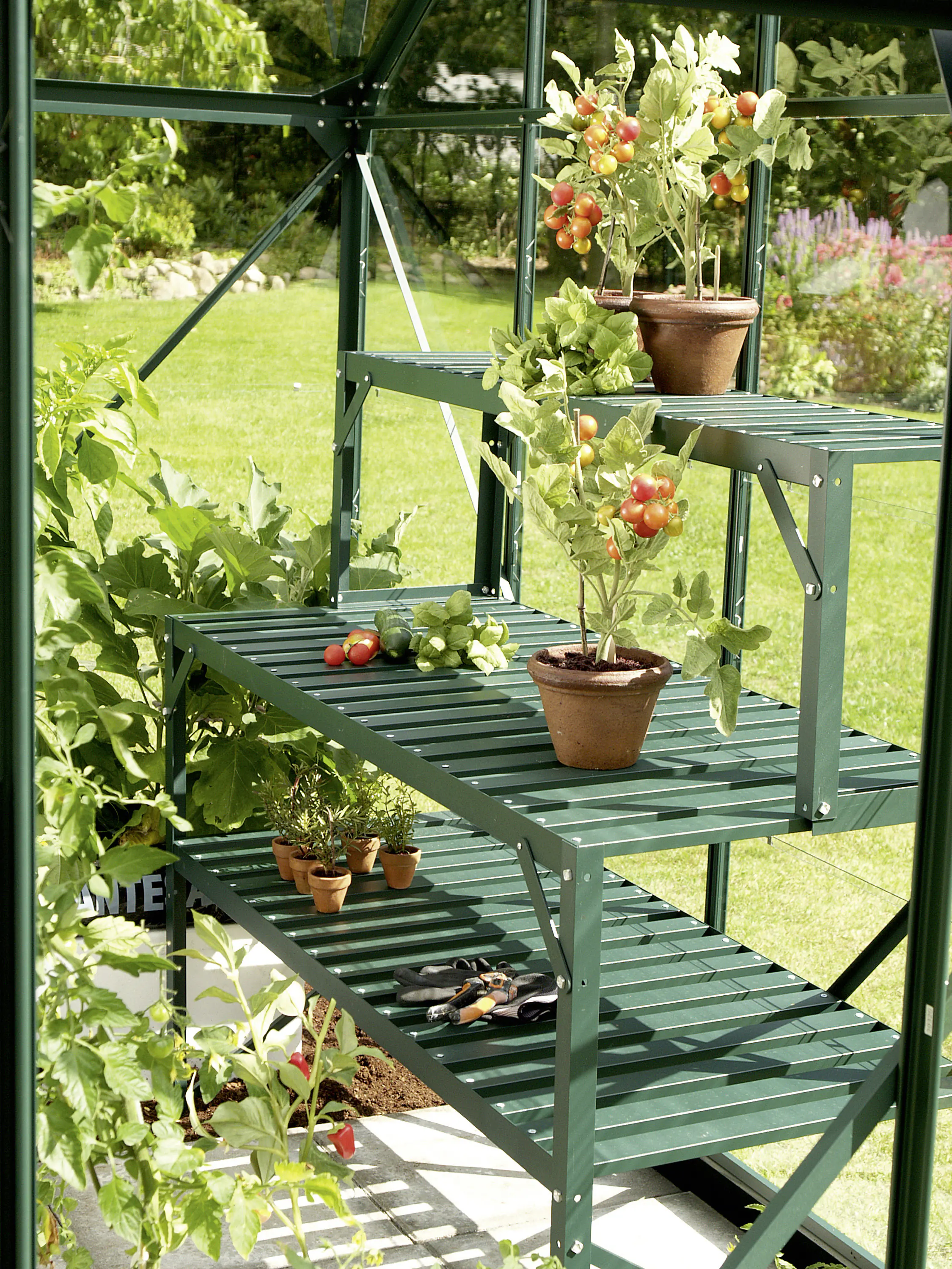 Vitavia Alu-Tischaufsatz 121 x 28 x 39 cm smaragd