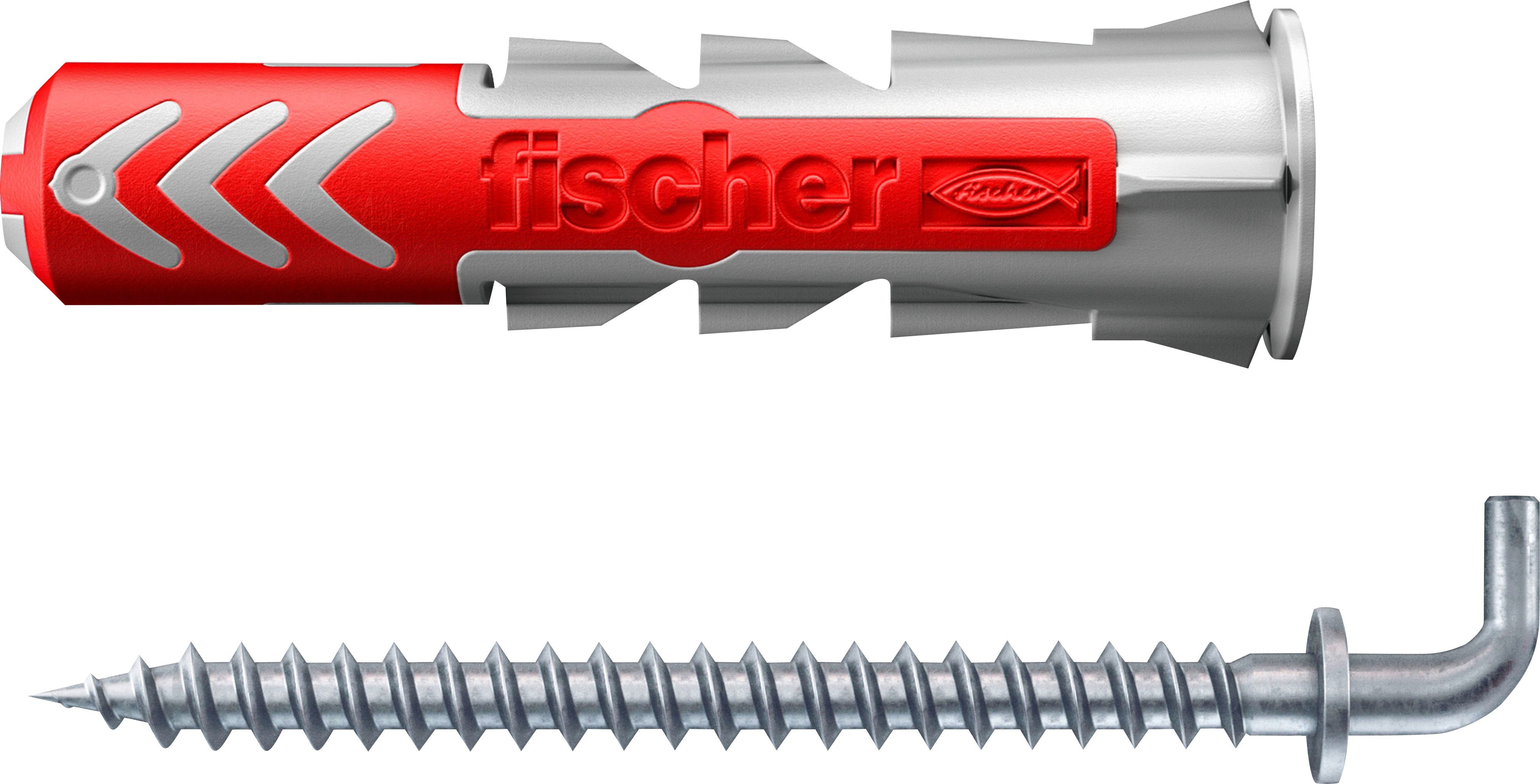 Fischer Dübel-Set DuoPower WH 8 x 40 mm mit Winkelhaken - 4 Stück