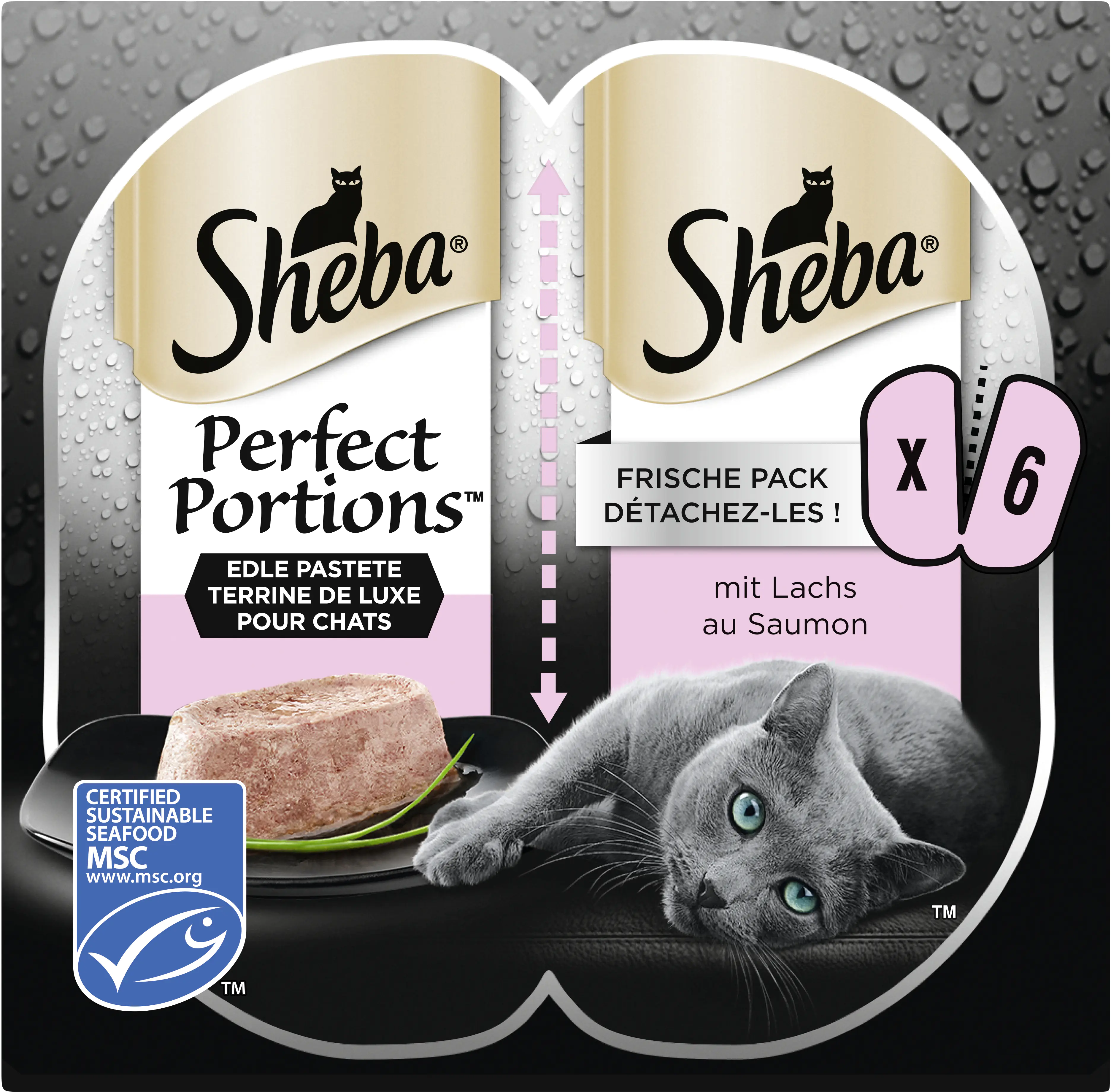 Sheba Perfect PORTIONS mit Lachs MSC Sheba Perfect PORTIONS mit Lachs MSC