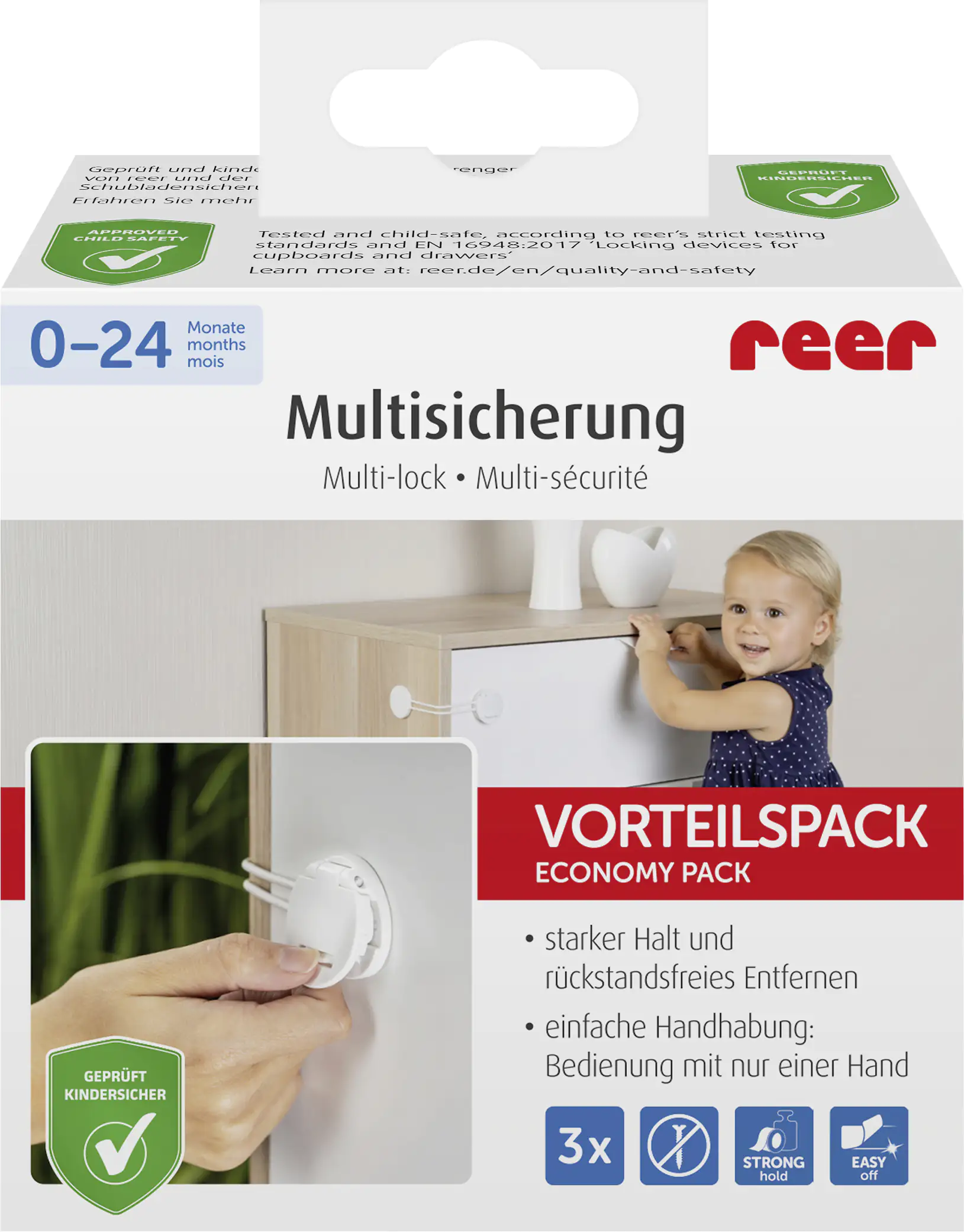 Reer Multisicherung weiß, 3 Stück Reer Multisicherung weiß, 3 Stück