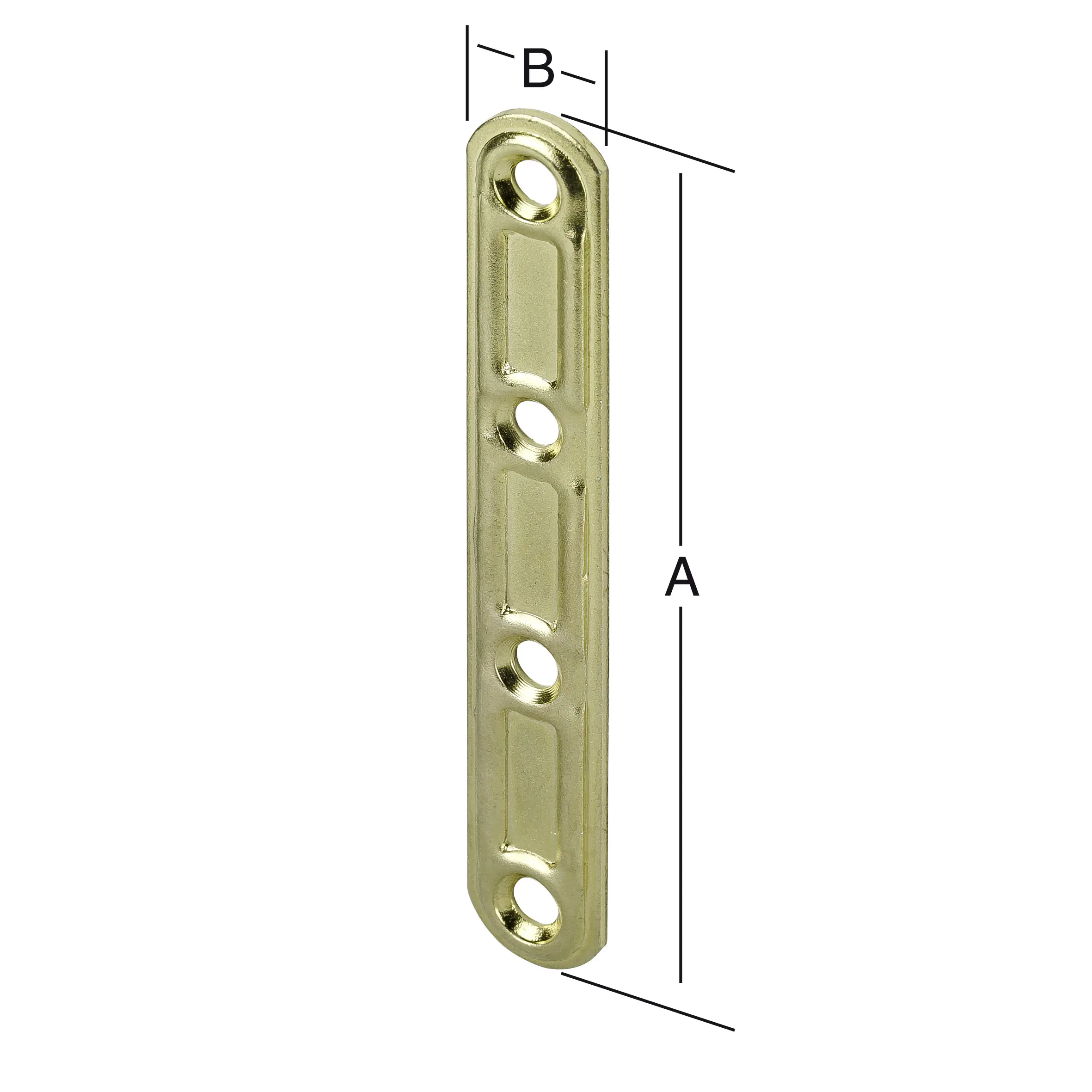 Vormann Piconect-Verbinder vermessingt 100 x 15 mm
