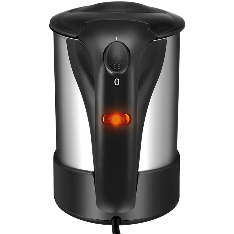 Unold Reiseblitzkocher 18575 Edelstahl-Schwarz Fassung 0,5 Liter, 1000 Watt