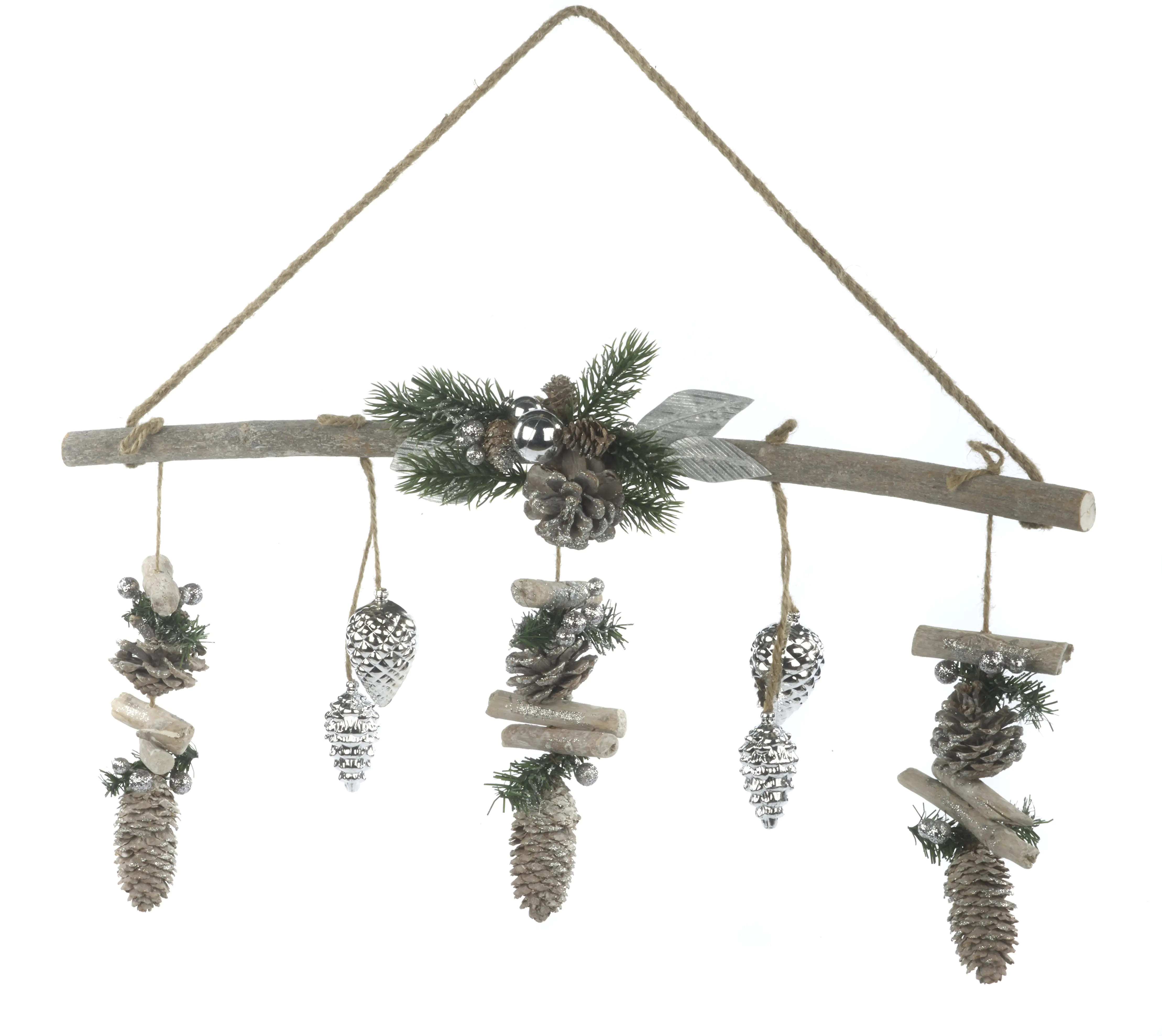 4333692813655 TrendLine Deko Hänger Holz Natur 60 cm braun