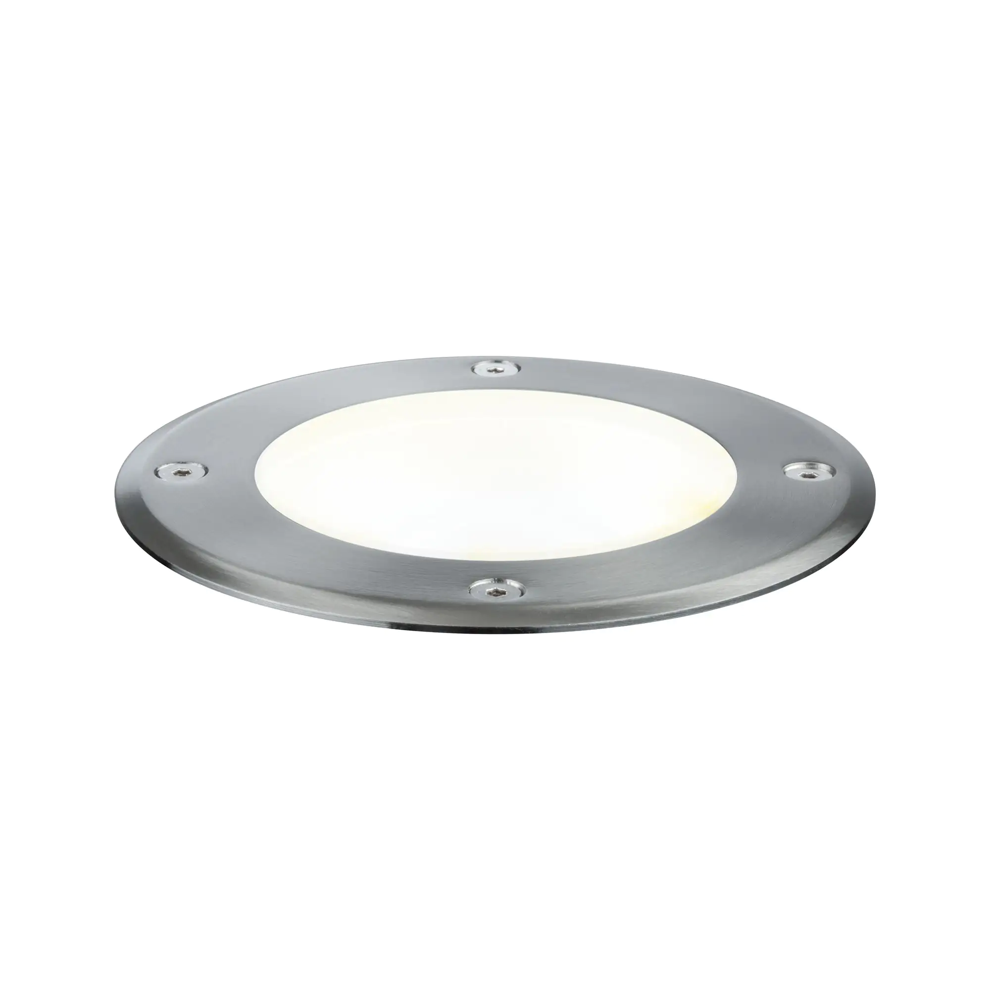 4000870939079 Paulmann Plug & Shine Bodeneinbauleuchte Outdoor schwenkbar silber 14 cm