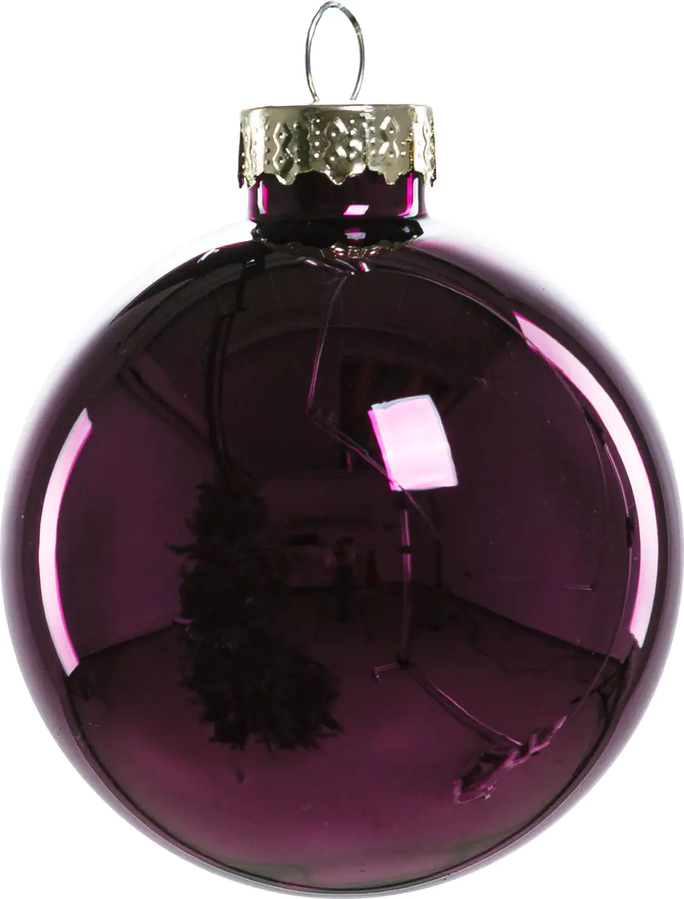 TrendLine Glaskugelmix uni glanz/matt, 60 mm, lila, 20 Stück