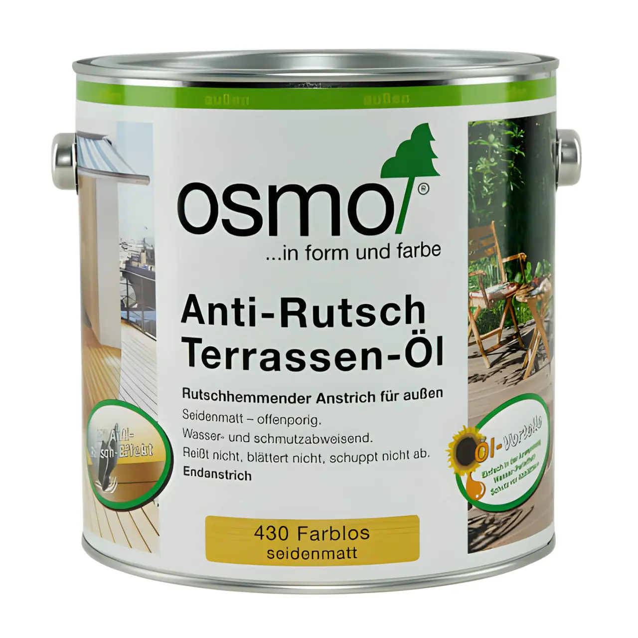 Osmo Anti-Rutsch Terrassen-Öl 2,5 L farblos