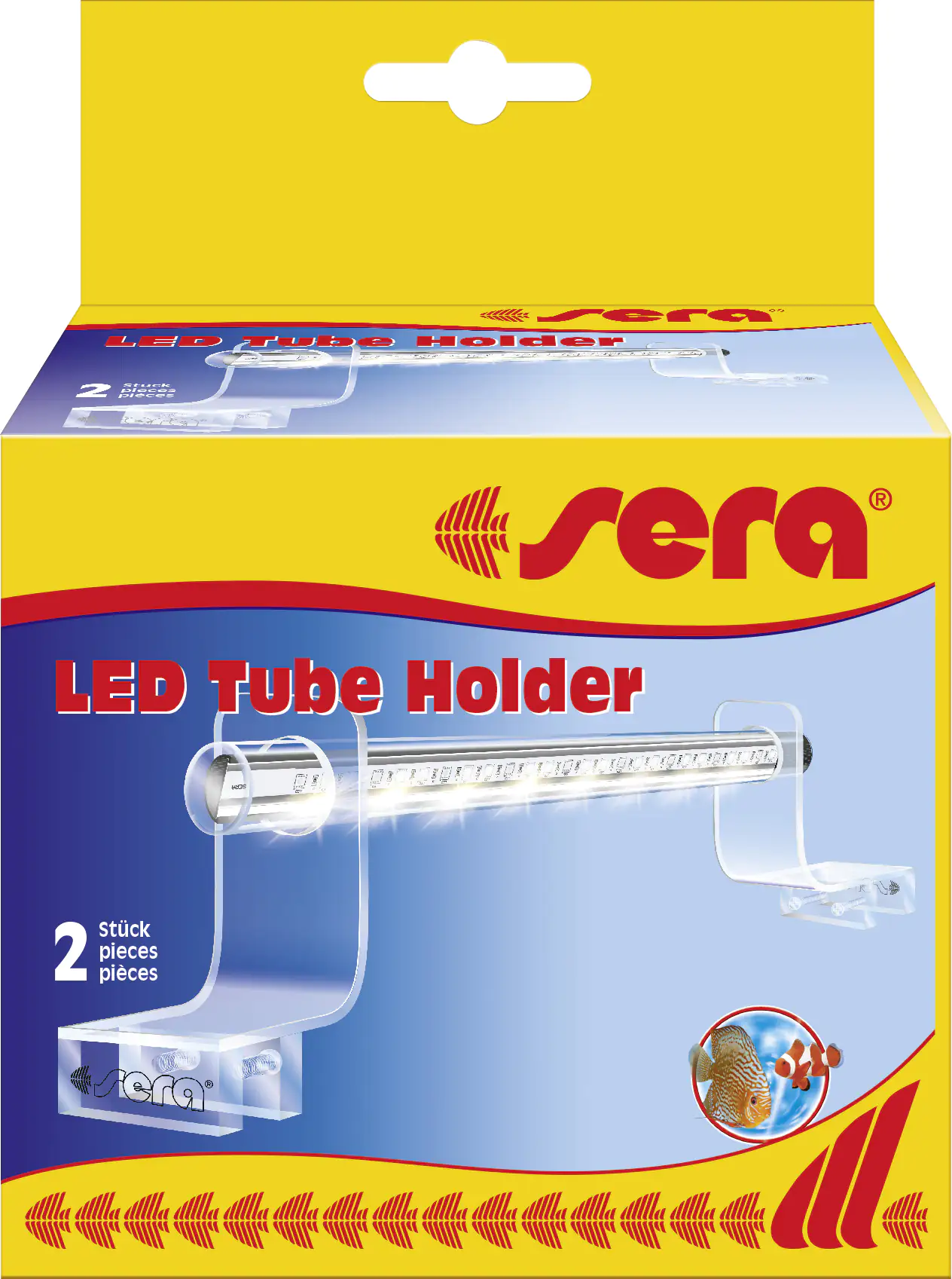 Sera Aquarium-Beleuchtung Acrylglashalterung LED Tube Holder Clear 2 Stück Sera Aquarium-Beleuchtung Acrylglashalterung LED Tube Holder Clear 2 Stück