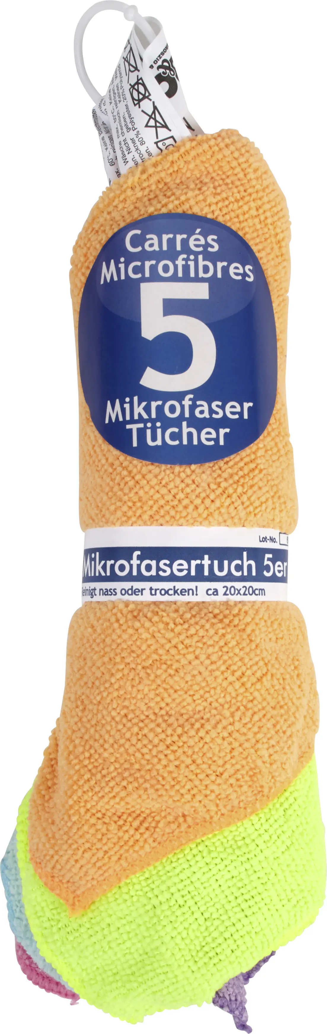 Broszio Sauber Meister Mikrofasertücher 5 Stück, 20 x 20 cm Broszio Sauber Meister Mikrofasertücher 5 Stück, 20 x 20 cm