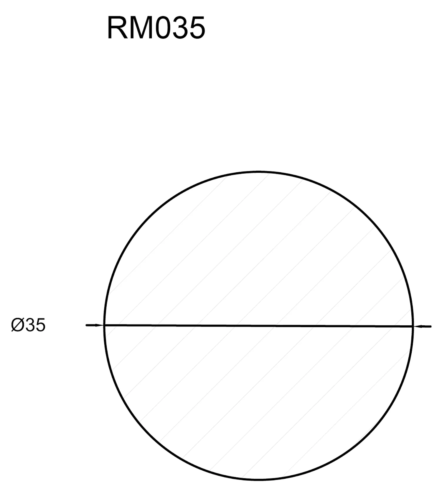 FN Neuhofer Rundstab 190 cm 35 x 35 mm Buche
