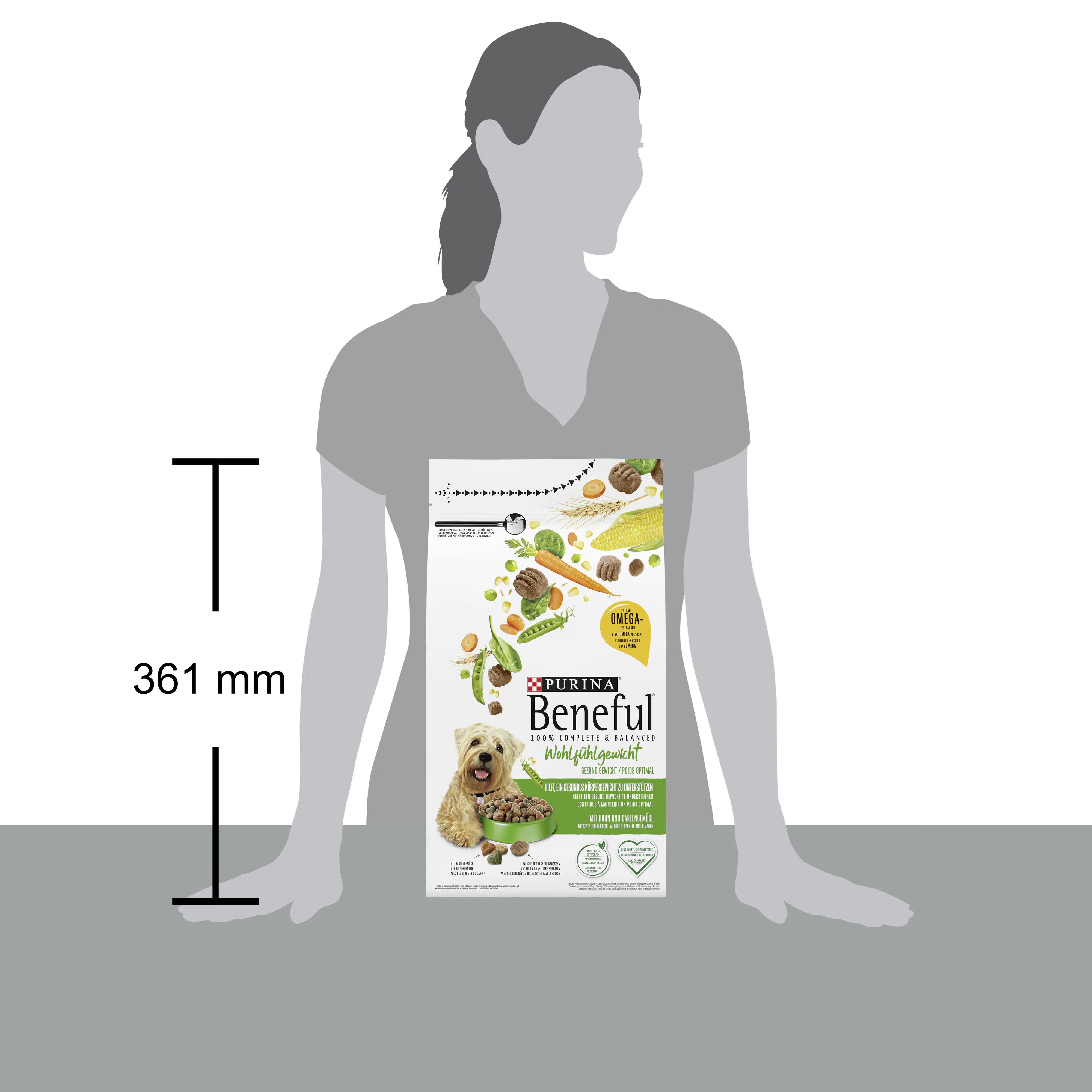 Purina Beneful Hundetrockenfutter Adult 1,4 kg Huhn & Gemüse 