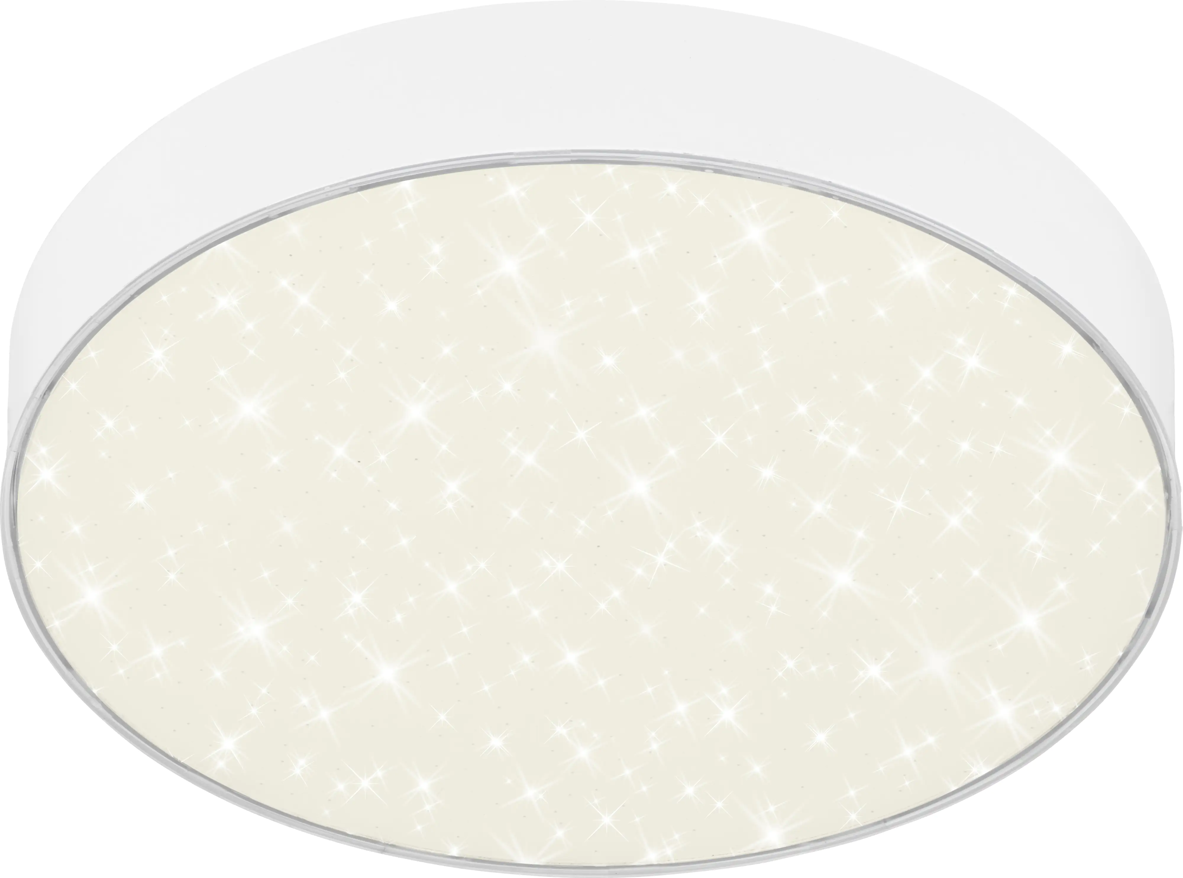 Briloner LED Deckenleuchte Flame Star weiß Ø 21,2 cm mit Sternenhimmel