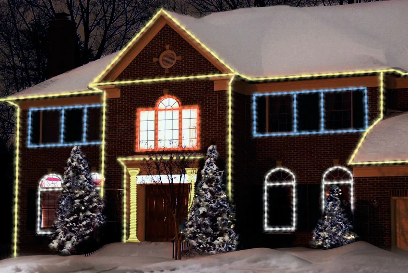 TrendLine LED-Lichterschlauch Mini Außen 10 m kaltweiß mit Timer, 8 Lichteffekten