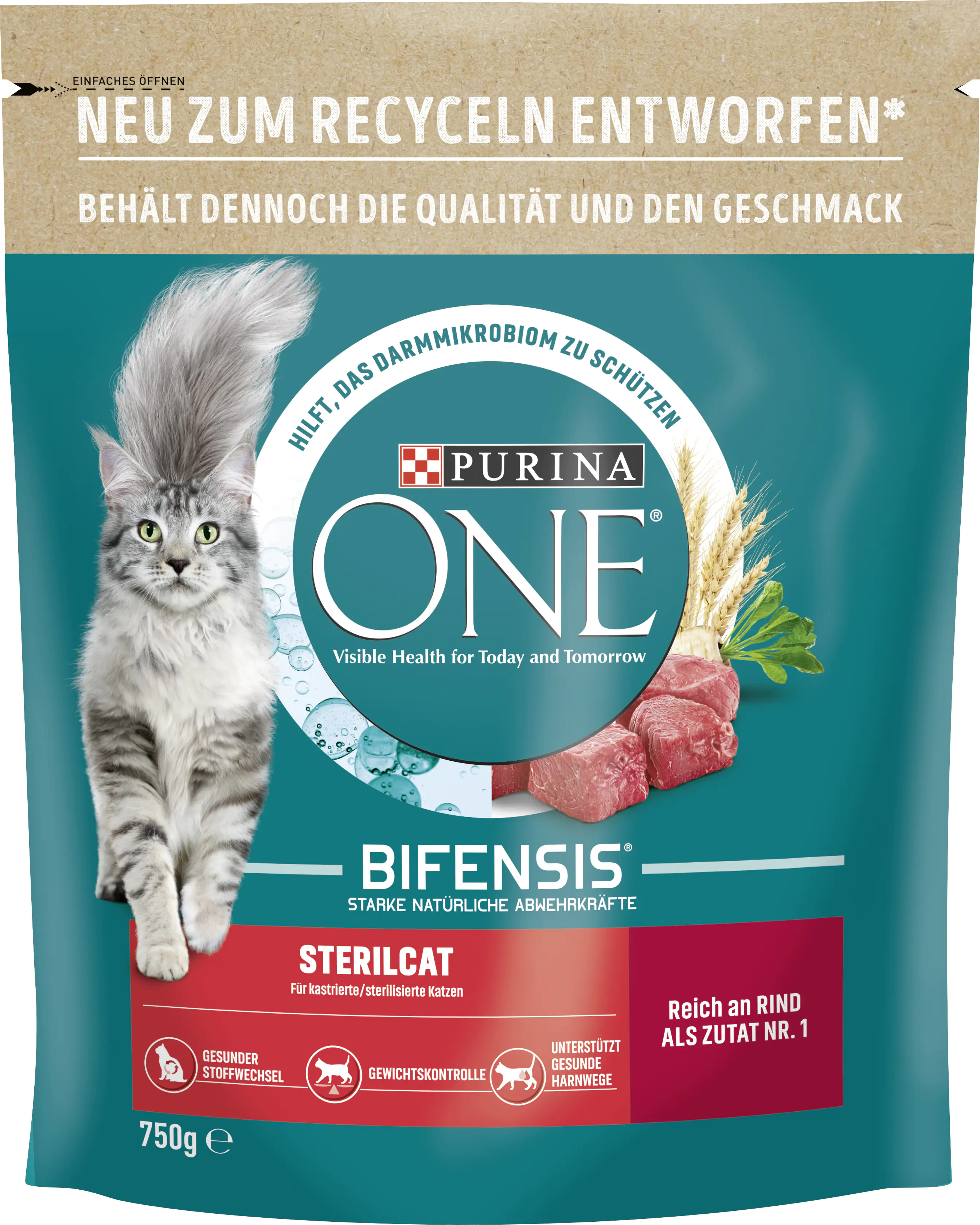 Purina ONE Sterilcat reich an Rind und Weizen 750 g Purina ONE Sterilcat reich an Rind und Weizen 750 g