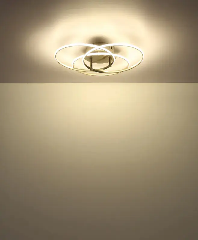 Globo Deckenleuchte Kombos 45,6 x 9,4 cm Ø x H nickel warmweiß