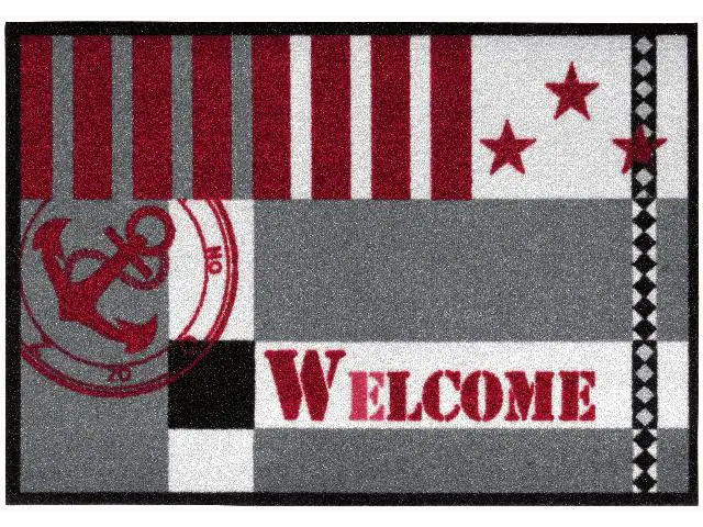 Fußmatte Metopolita Welcome red/black, 50 x 70 cm Fußmatte Metopolita Welcome red/black, 50 x 70 cm
