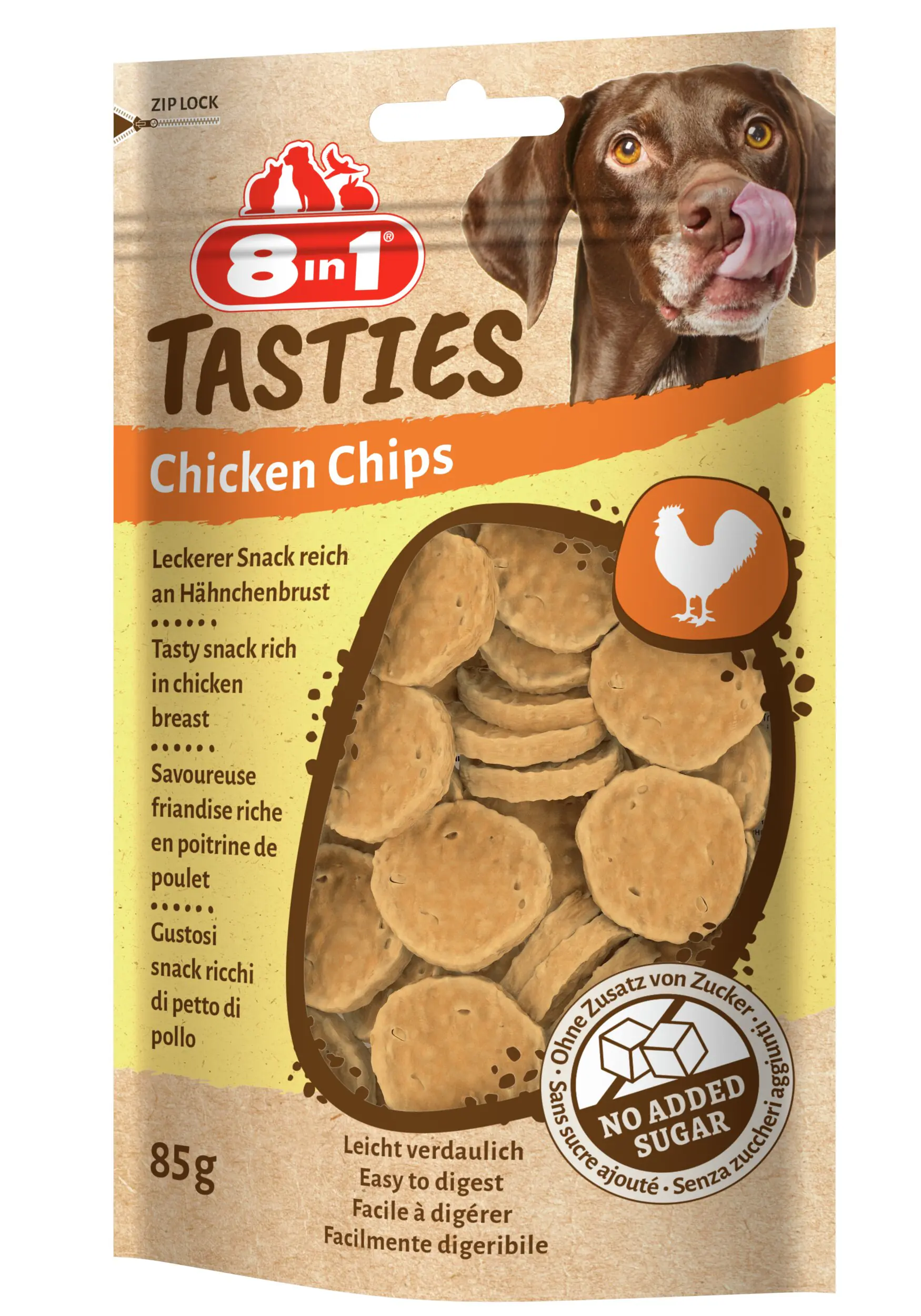 8in1 Hundeleckerli Chicken Chips 85 g