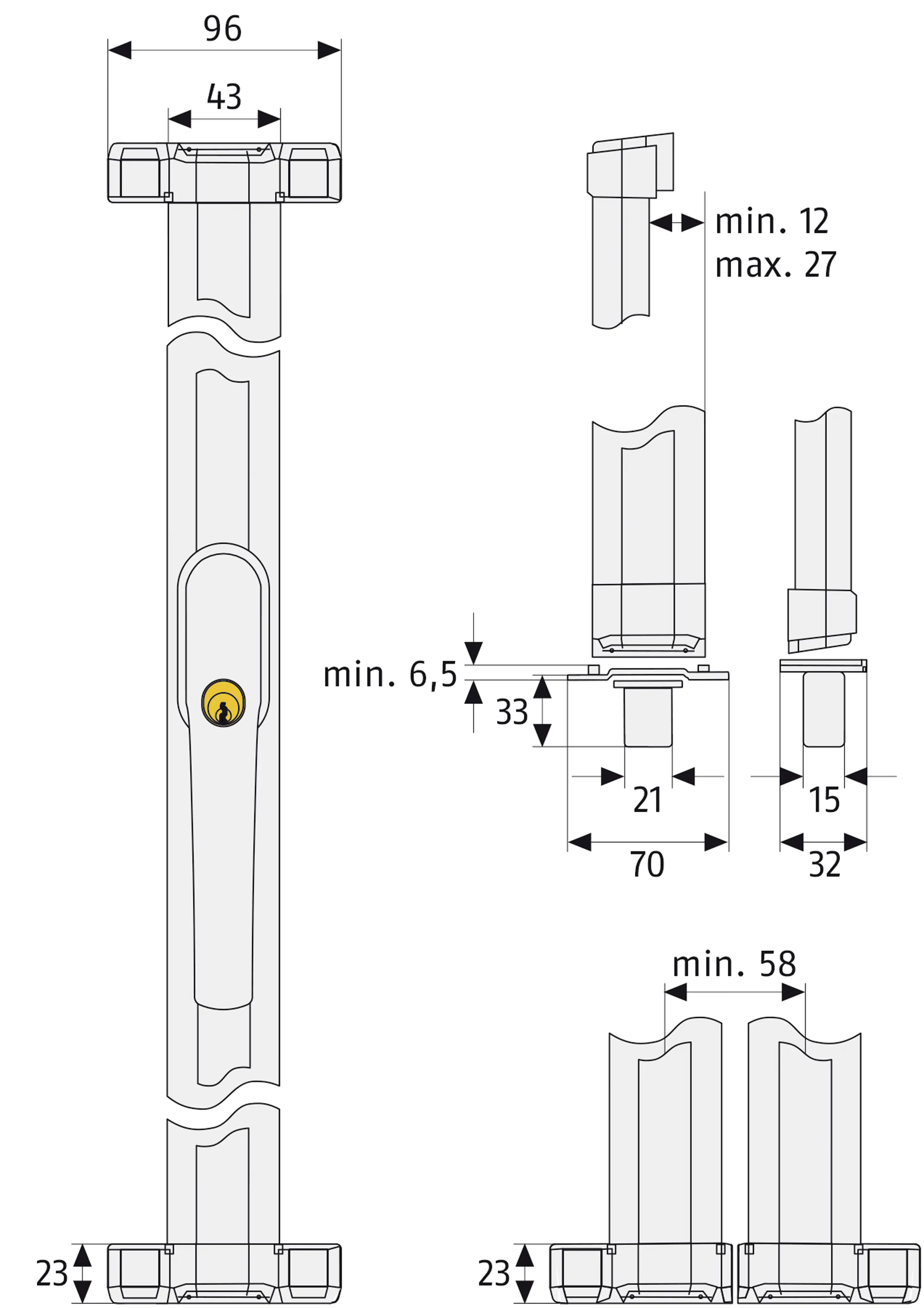 4003318120268_2443329 Abus Stangenset FOS550 3W