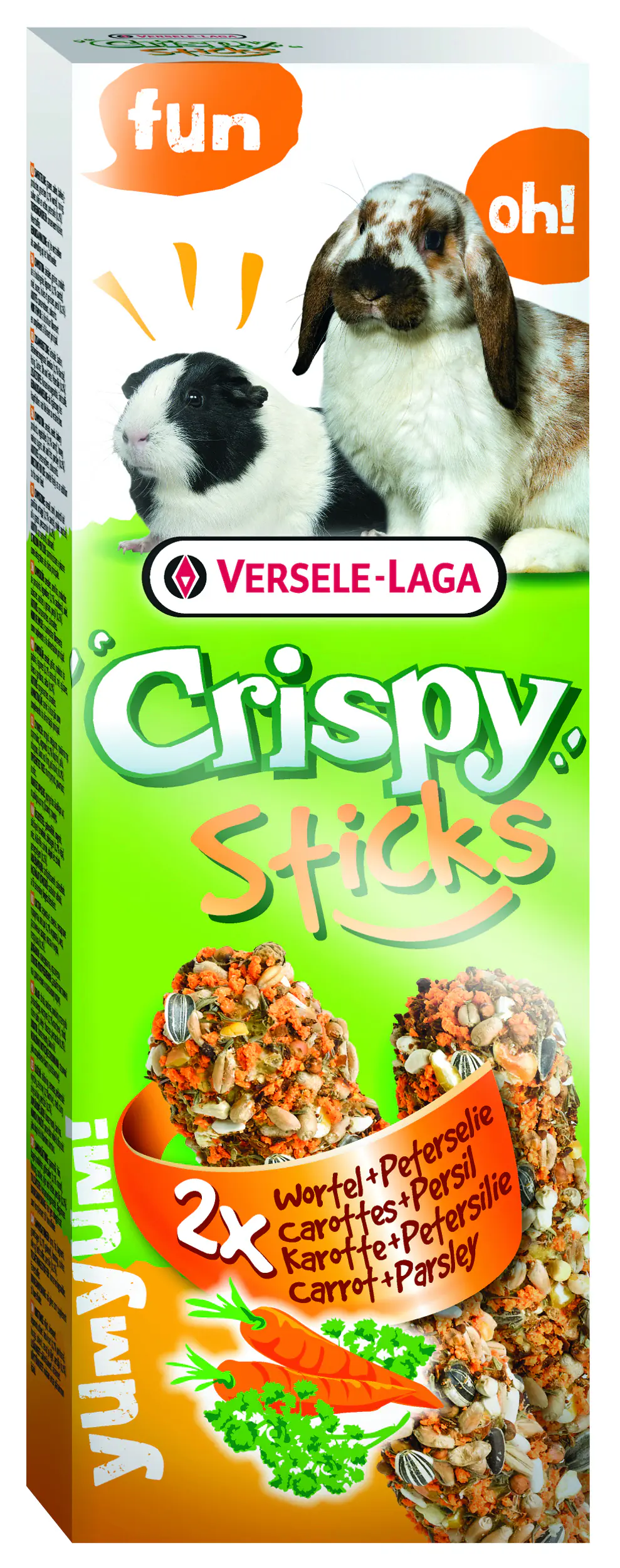 Crispy Sticks Kaninchen-Meerschweinchen Karotte & Petersilie 2 Stück 110 g
