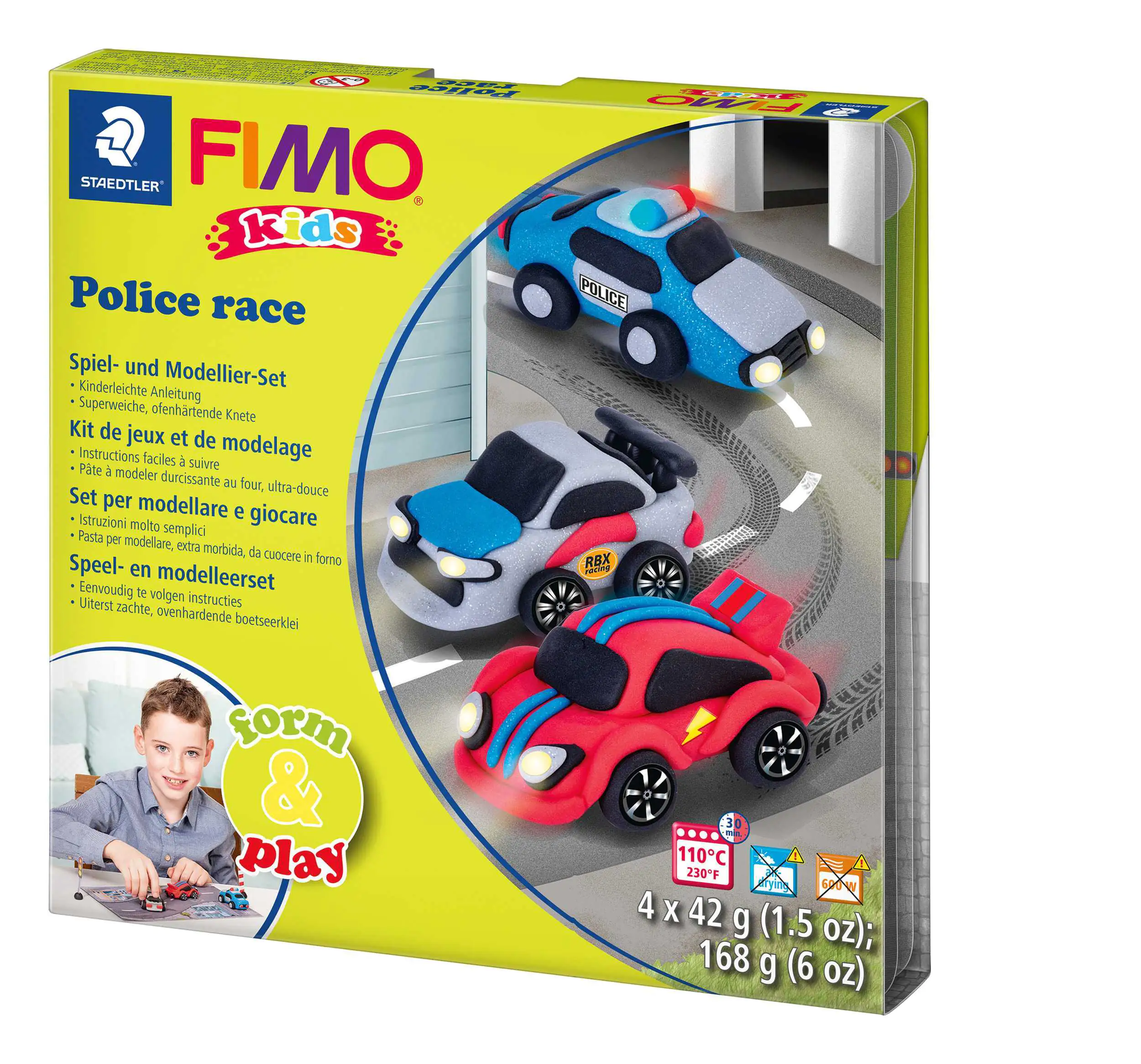 FIMO kids Form & Play Set Police Race FIMO kids Form & Play Set Police Race