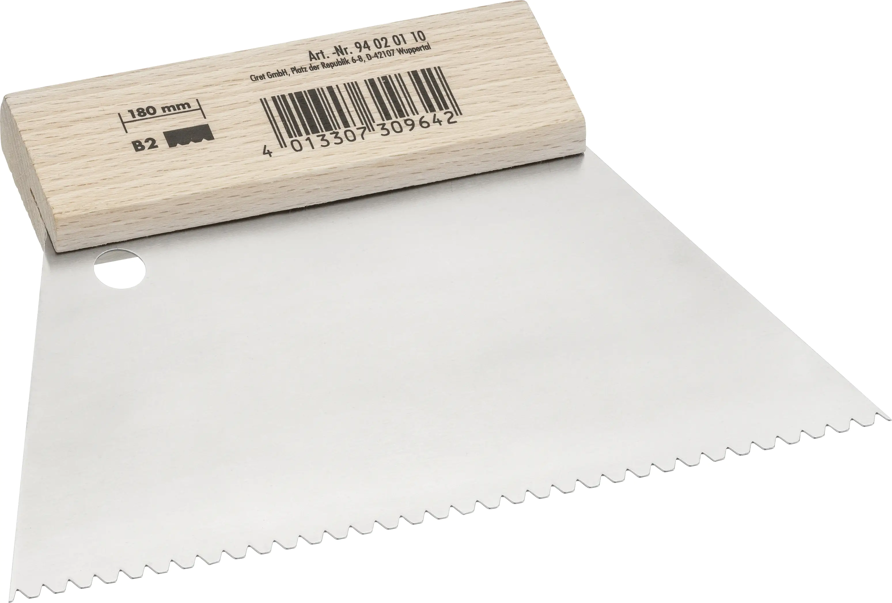 Produktbild von WESTEX Katzenzungen-Kelle, Holzgriff, 140 Mm