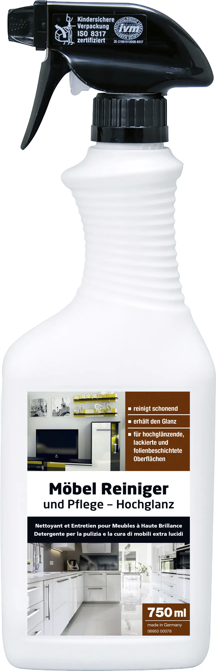 Möbel Reiniger und Pflege hochglanz 750 ml