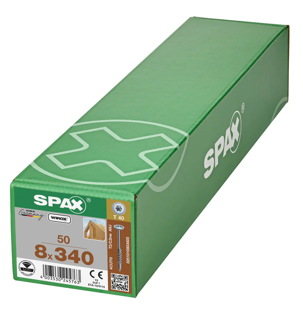 Spax Holzbauschrauben 8.0 x 340 mm TX 40 - 50 Stk.