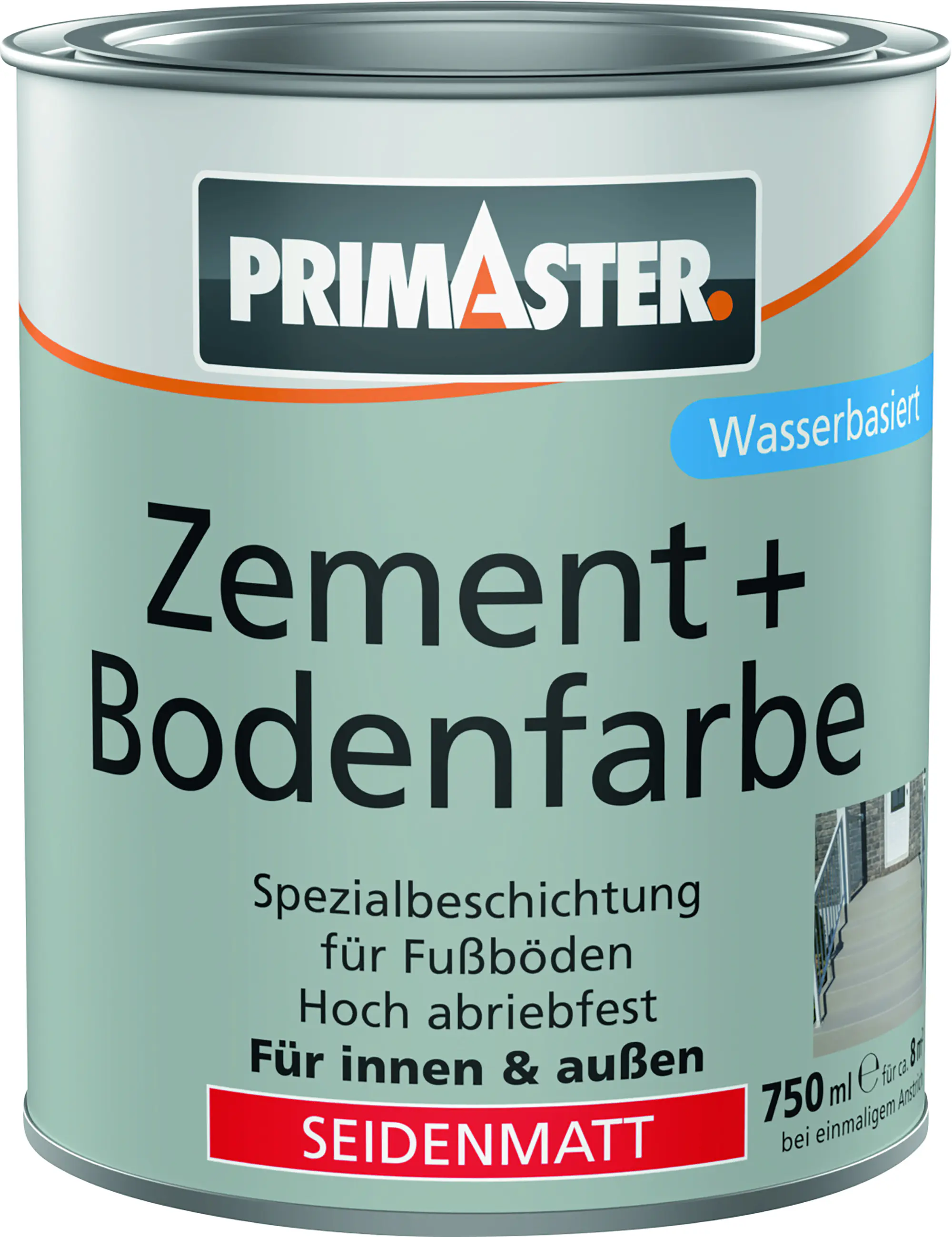 Primaster  Zement und Bodenfarbe 750 ml silbergrau Primaster  Zement und Bodenfarbe 750 ml silbergrau
