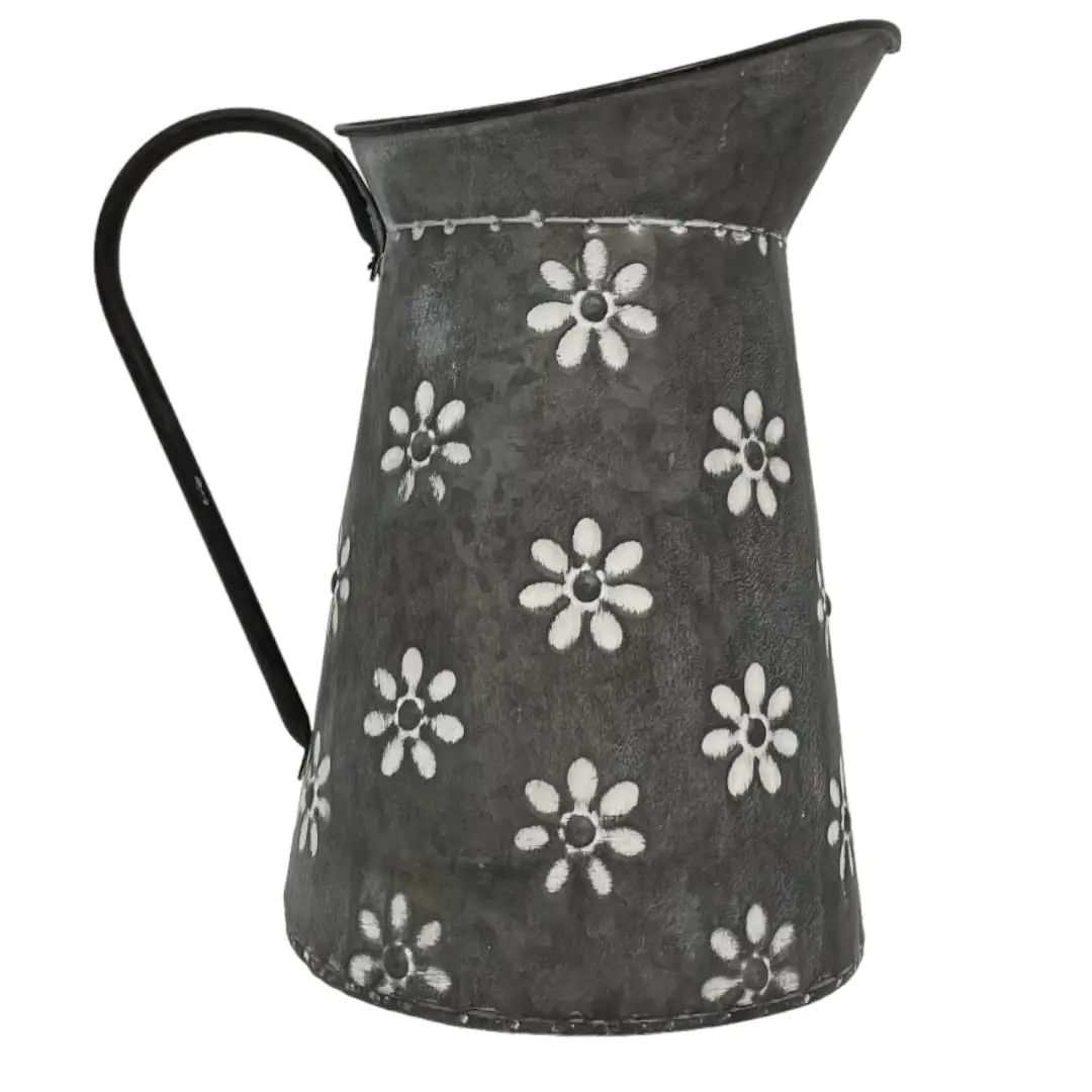 Deko Wasserkrug grau