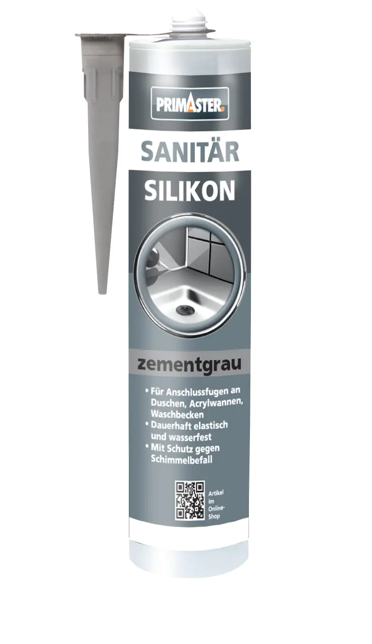 Primaster Sanitär Silikon zementgrau 310 ml Primaster Sanitär Silikon zementgrau 310 ml