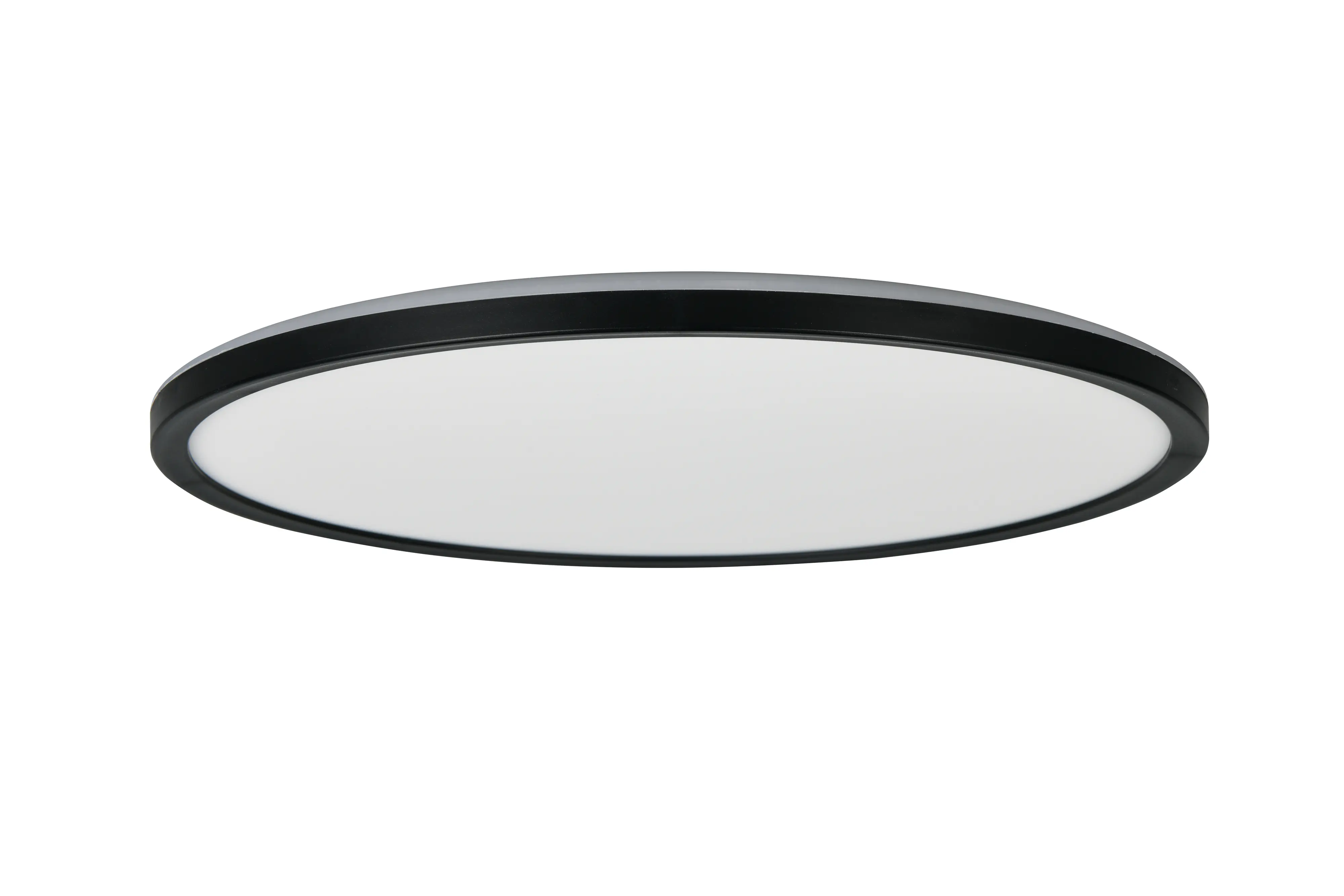 Reality LED-Deckenleuchte Emra Ø42 cm schwarz matt Memory Funktion