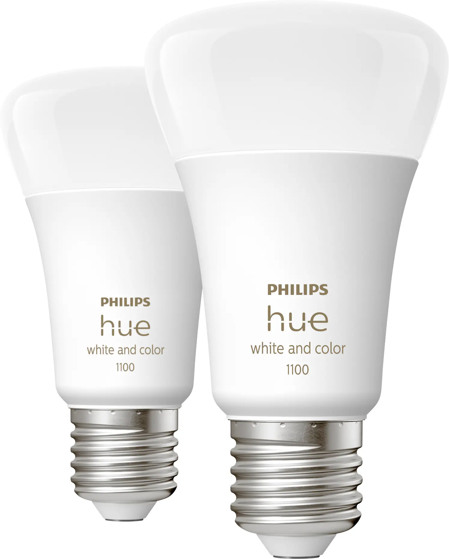 Philips Hue 2er-Set LED Leuchtmittel-Set White & Color Ambiance E27 9 W