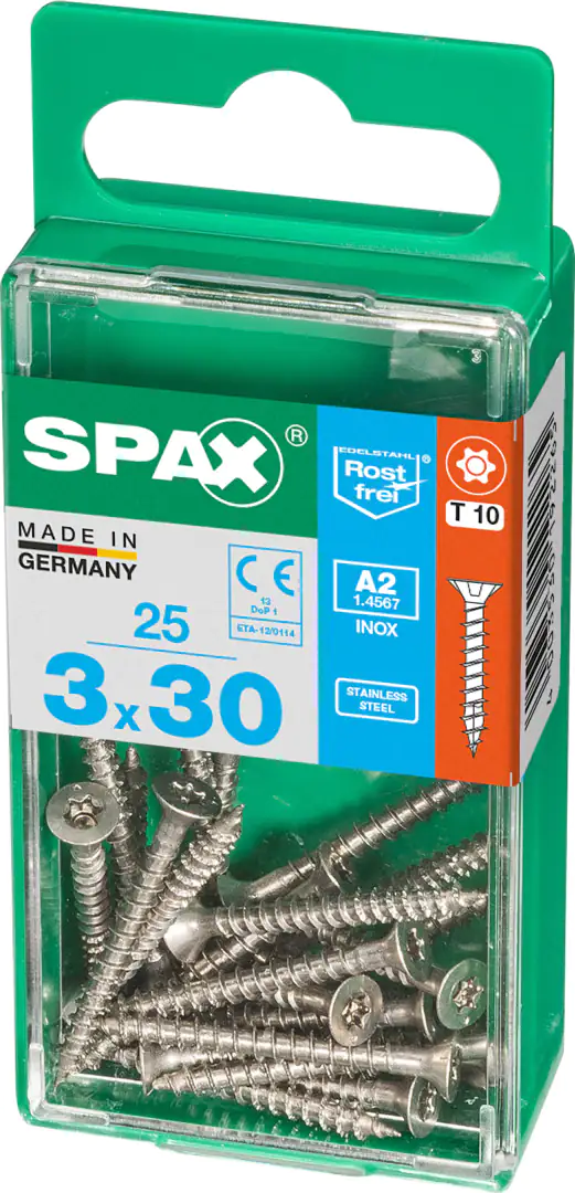 Spax Universalschrauben 3.0 x 30 mm TX 10 - 25 Stk.