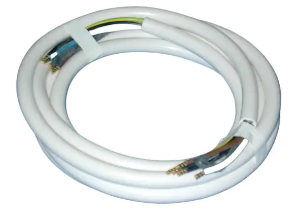 Herdanschlusskabel H05VV-F 5 G 2,5 - 5 Meter, weiß