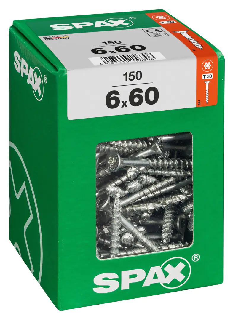 Spax Universalschrauben 6.0 x 60 mm TX 30 - 150 Stk.