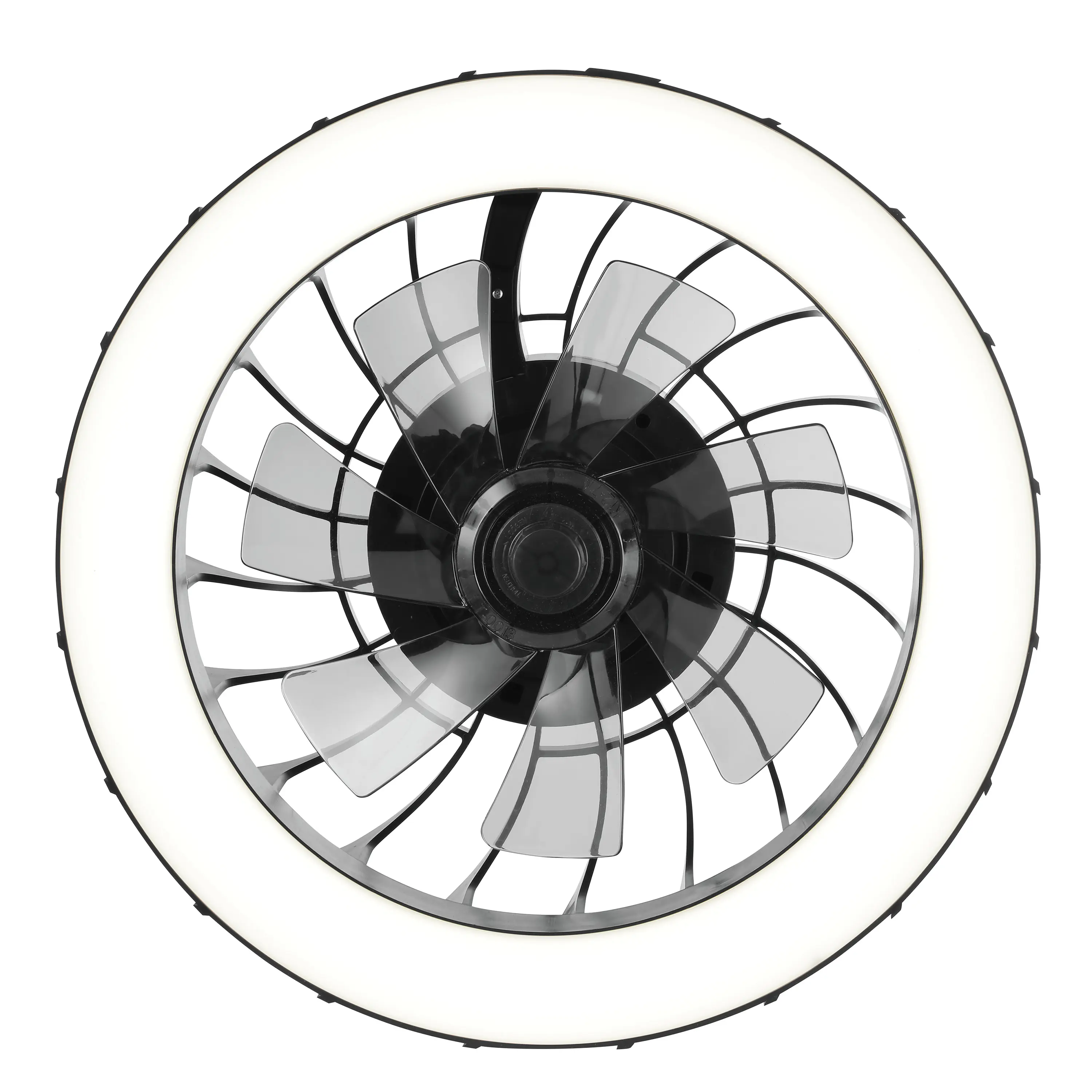 Briliant Deckenleuchte Fanora mit Ventilator 30W Ø 46 cm RGB schwarz