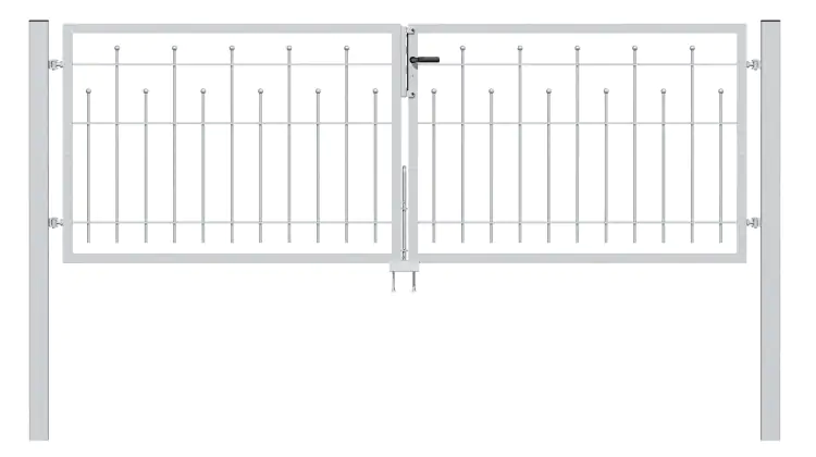 Alberts Doppeltor Madrid 80 x 300 cm feuerverzinkt ohne Pfosten