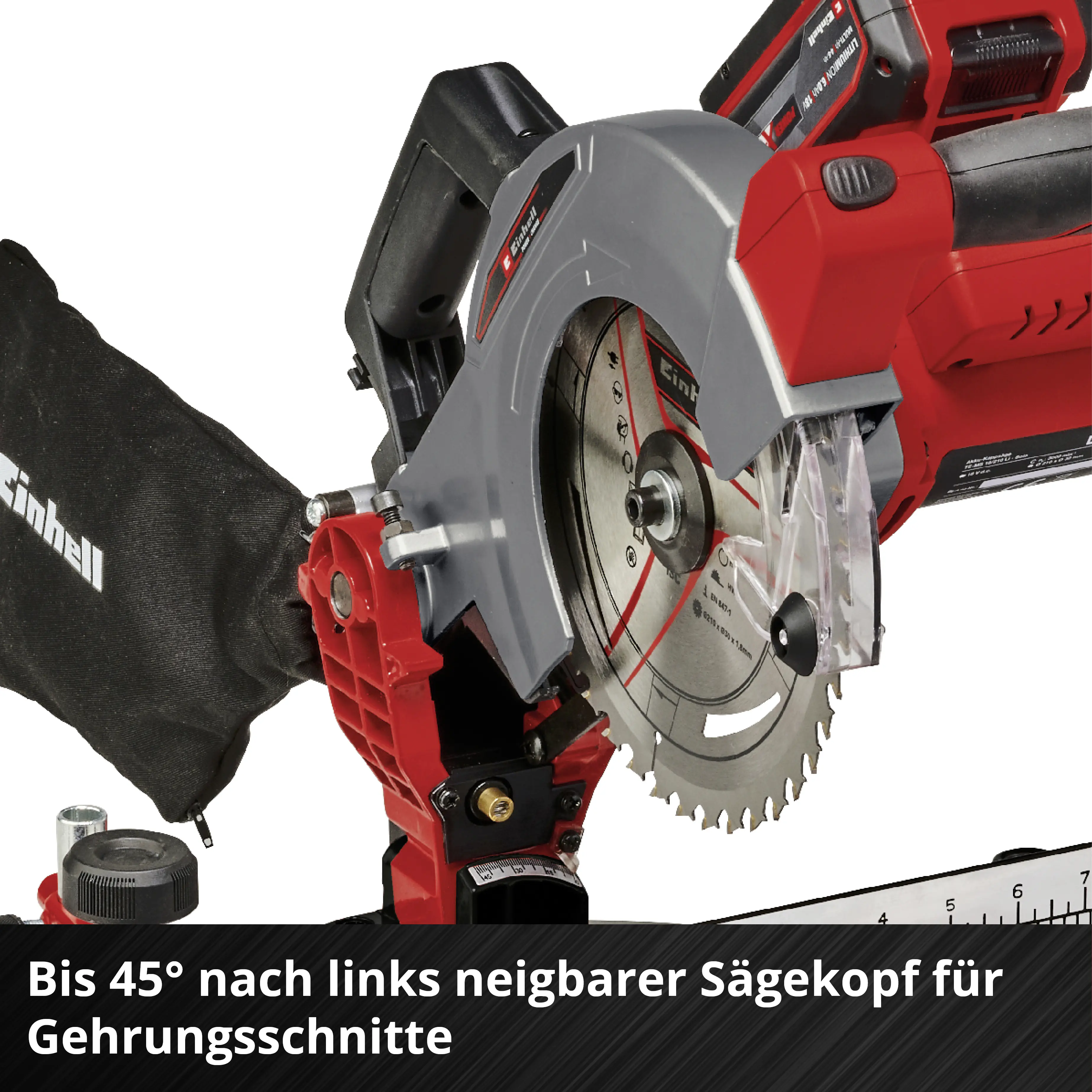 Einhell Expert Akku-Kappsäge TE-MS 18/210 Li Solo 18 V
