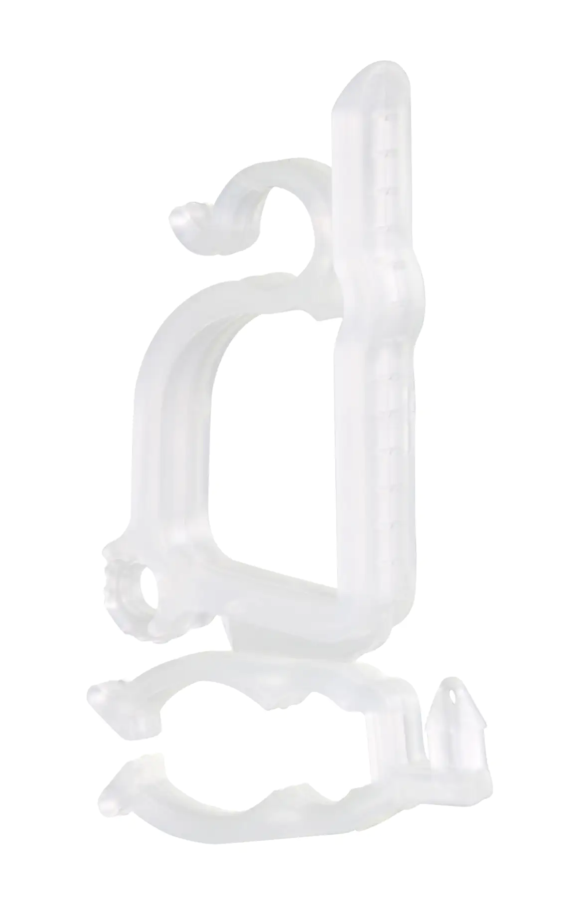 Riffelmacher Dachrinnenhalterung 6 cm für Lichterketten weiß - 10 Stück