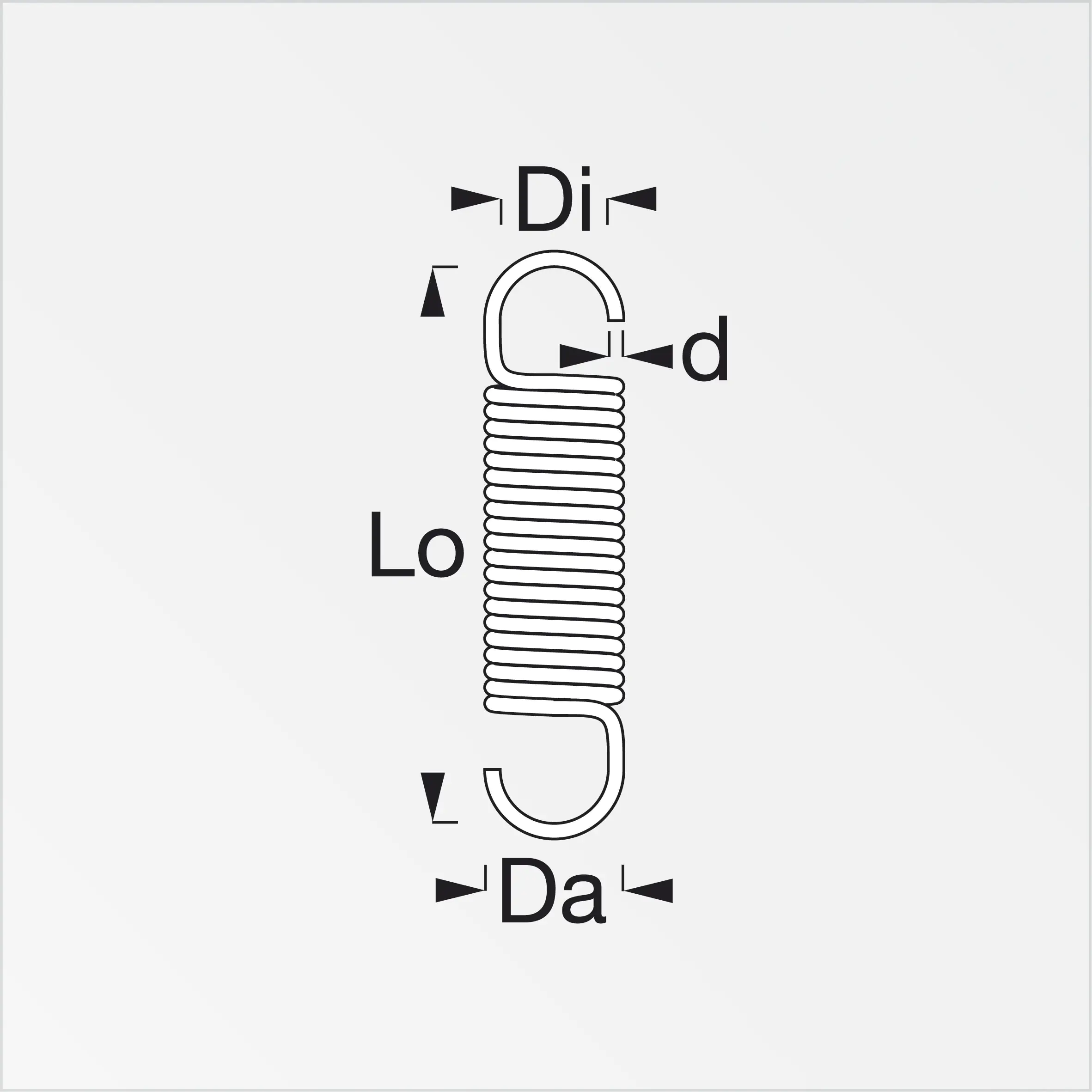 alfer Zugfeder M12, M 12, Maß B: 15.5 mm Stahl roh natur