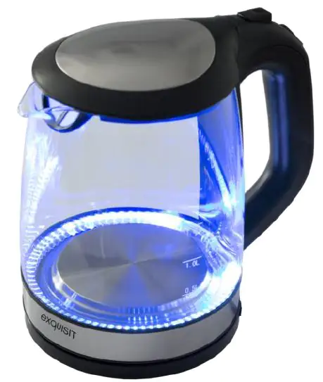 Exquisit Geschirrspüler Glas Blinkt Und Piept Exquisit Wasserkocher WK 3501 2200 Watt, Füllmenge 2,0 L, Glas kaufen