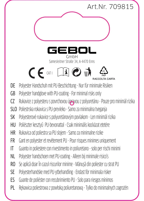 Gebol Handschuh Miss Flower  