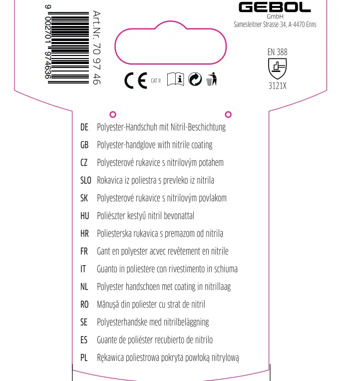 Handschuh Master Flex Eco