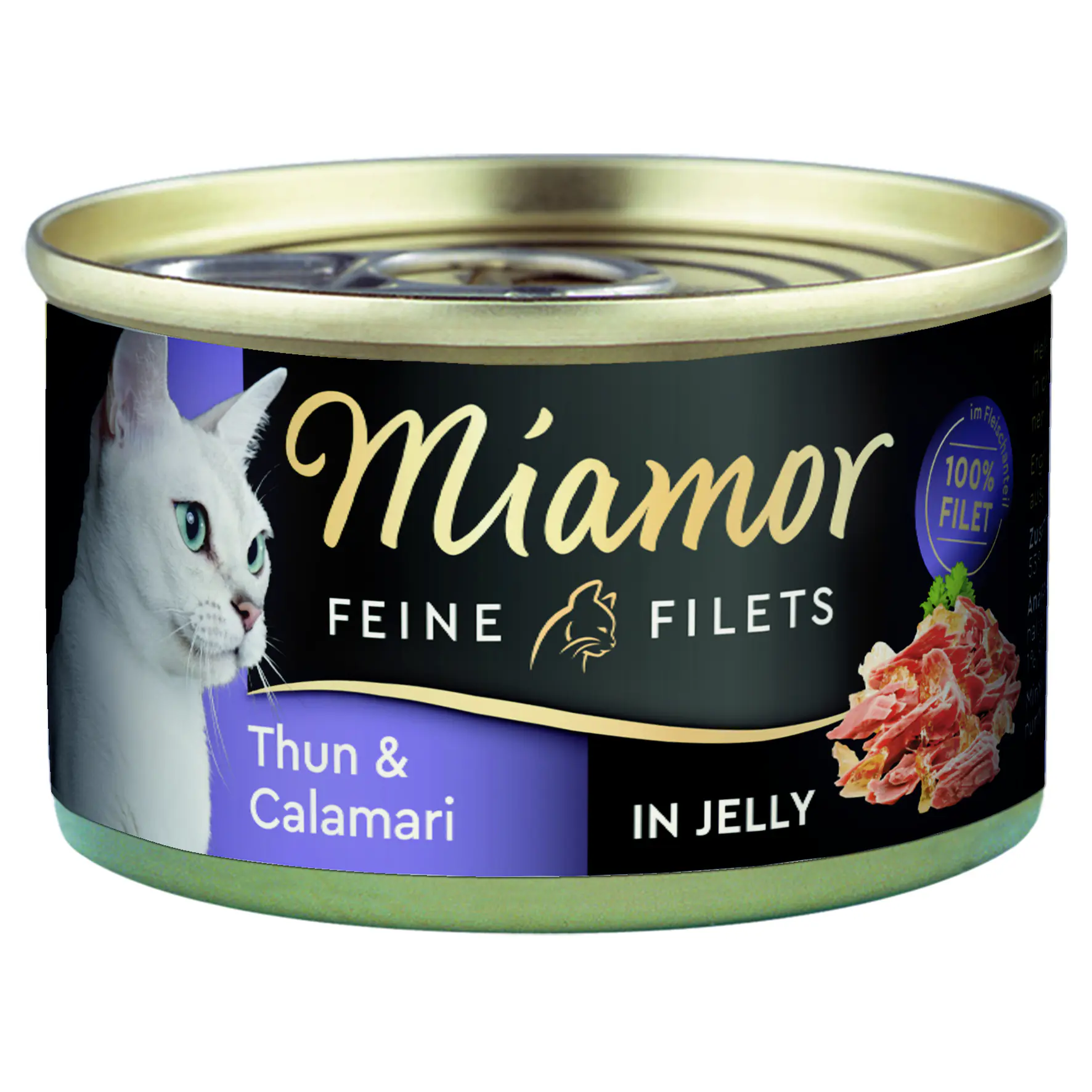 Katzannassfutter Feine Filets Thunfisch und Calamari 100 g Miamor 100 g