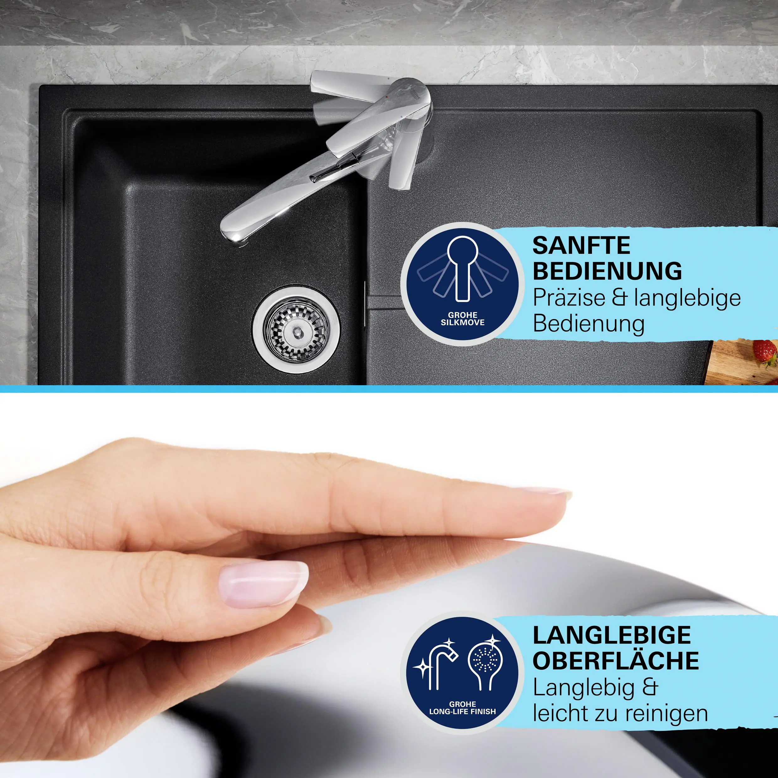 Grohe Spültischarmatur Swift verchromt 