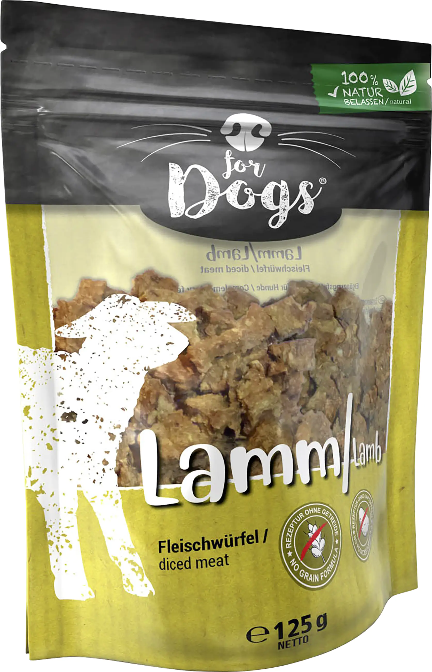 for Dogs Hundesnack Fleischwürfel Lamm 125g