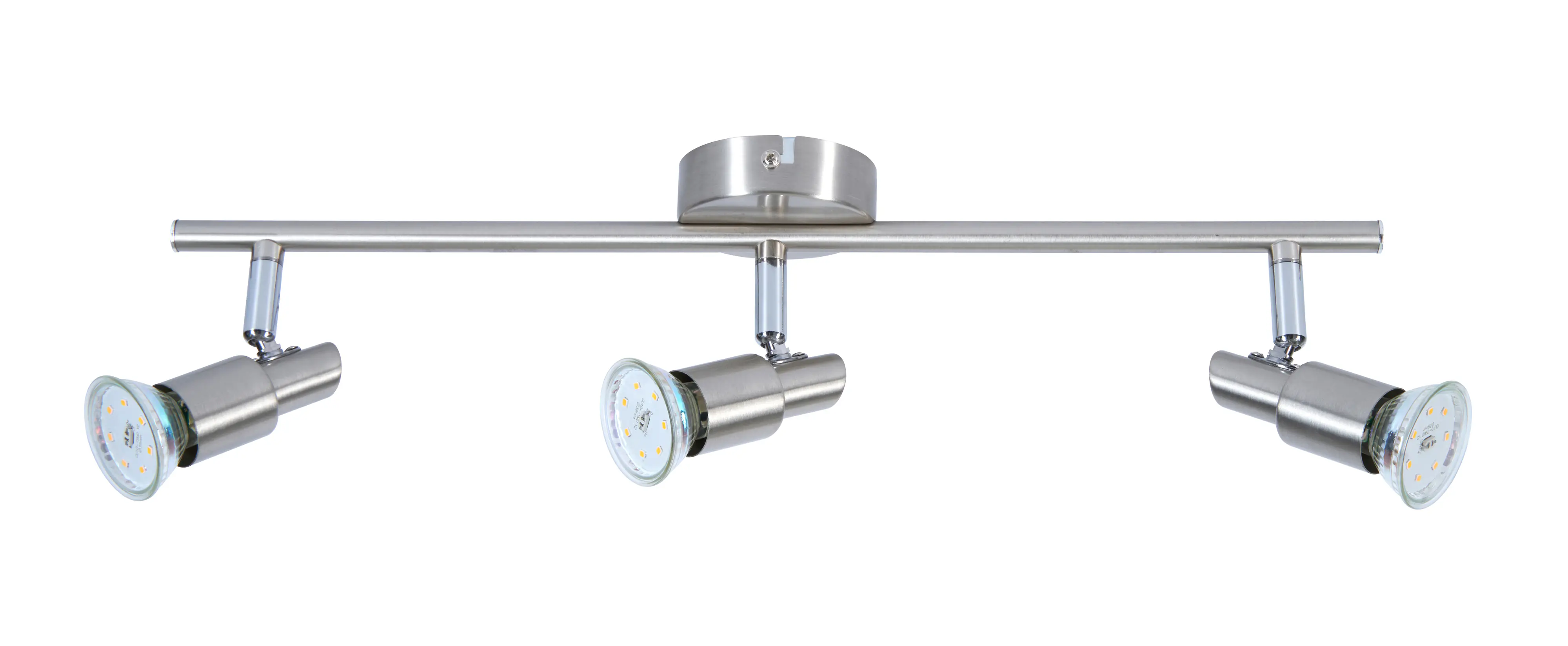 LED Leuchten 3er Spot Lina nickel-chrom 47 x 12 cm warmweiß