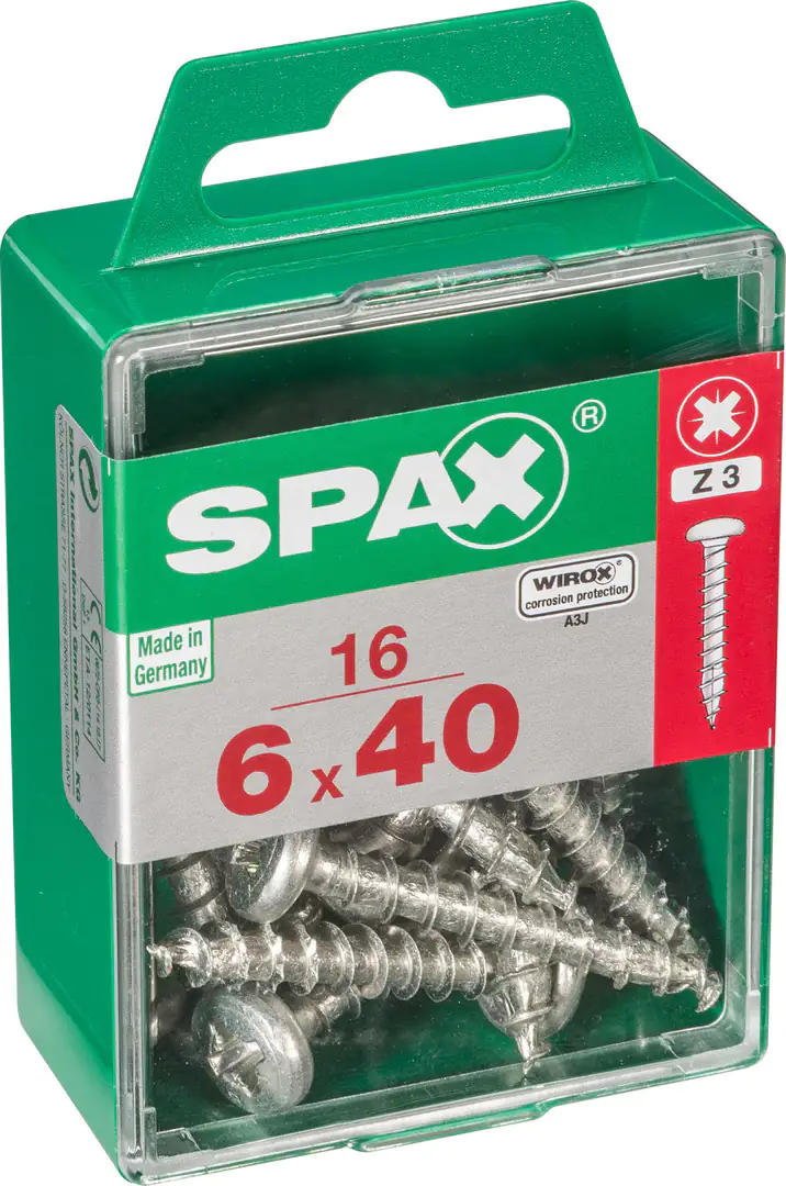 Spax Universalschrauben 6.0 x 40 mm TX 30 - 16 Stk.