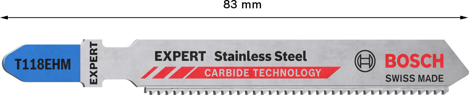 Bosch Expert Stichsägeblätter Stainless Steel T 118 EHM 3 Stück Bosch Expert Stichsägeblätter Stainless Steel T 118 EHM 3 Stück