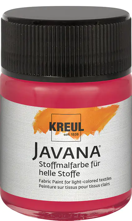 Kreul Javana Stoffmalfarbe für helle Stoffe rubinrot 50 ml Kreul Javana Stoffmalfarbe für helle Stoffe rubinrot 50 ml